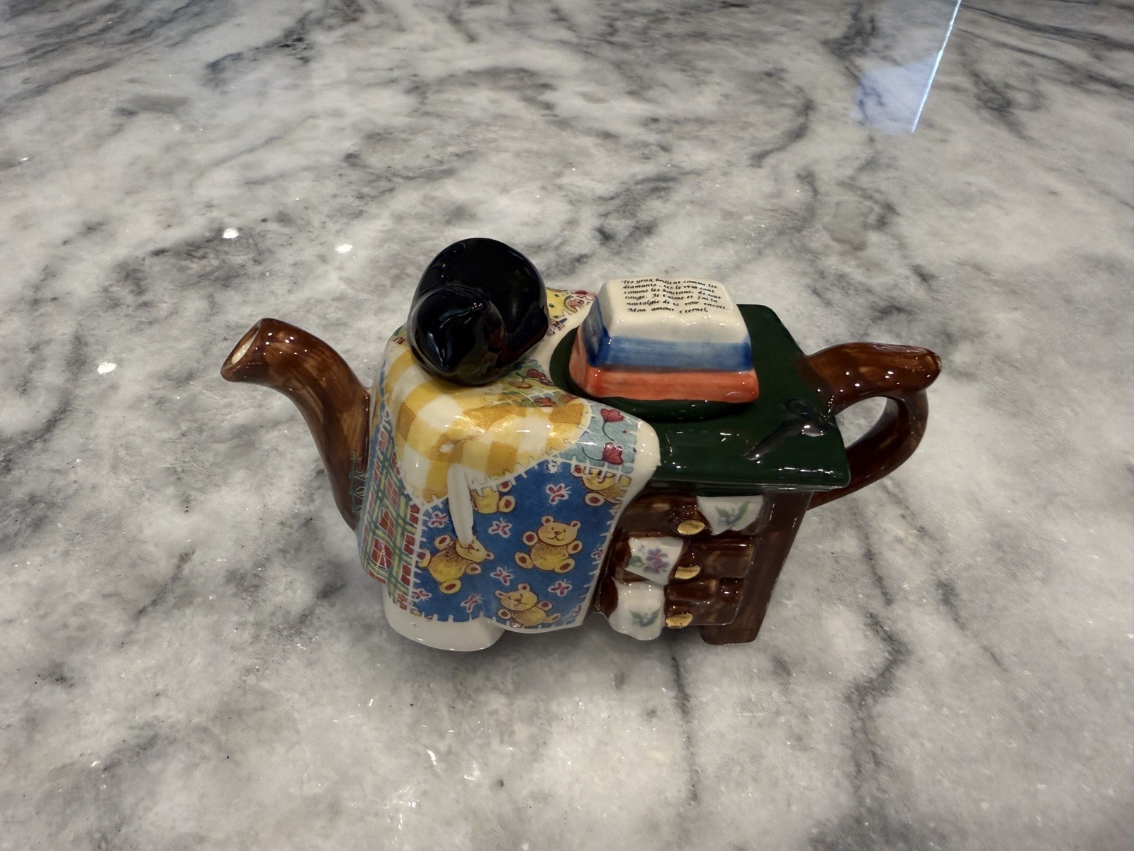 Tony Carter Sewing Machine Teapot with Cat -New Tony Carter Sewing Machine Teapot with Cat -New