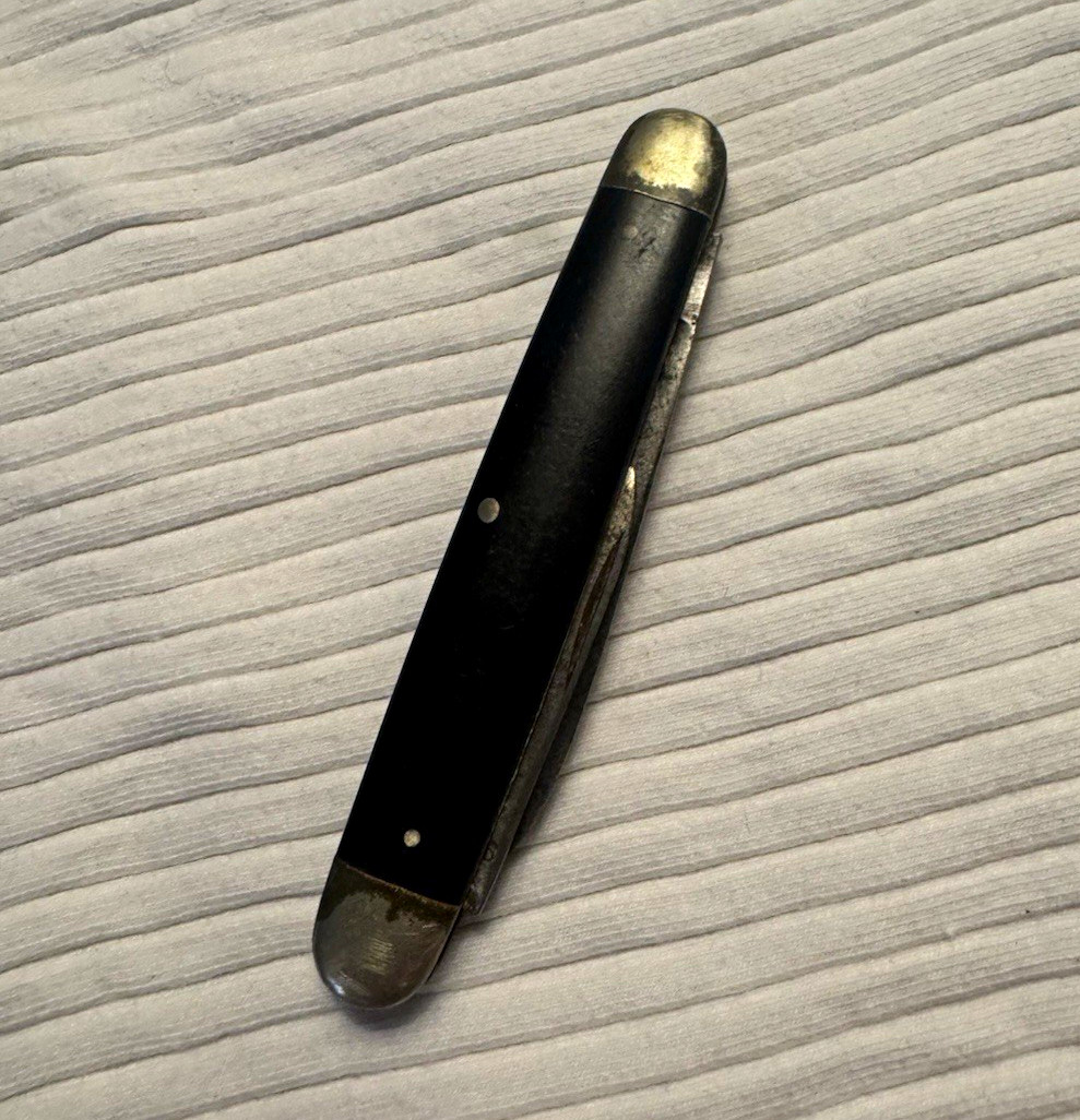 Vintage Cattaraugus Cutlery Little Valley NY 2 Blade Pocket Knife 2 7/8” USA