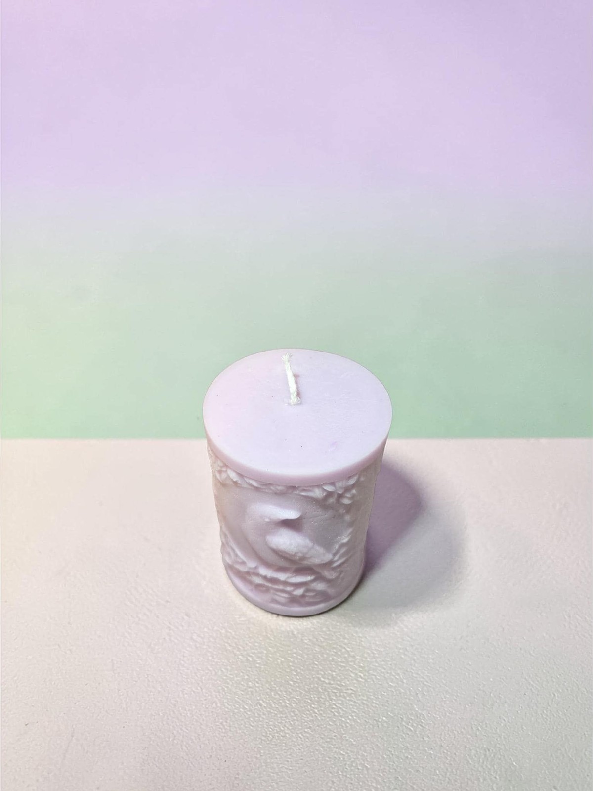 Pink Hand-poured Sculptural Raven Candle: Gothic Folklore, Dark Academia Décor