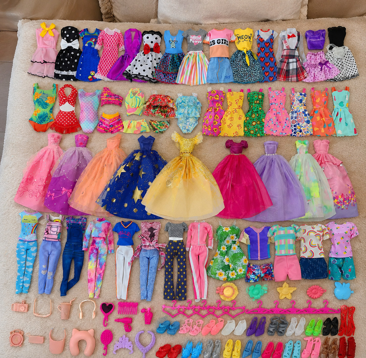 50PCS Handmade Barbie Doll Clothes Set for 11.5 50PCS Handmade Barbie Doll Clothes Set for 11.5