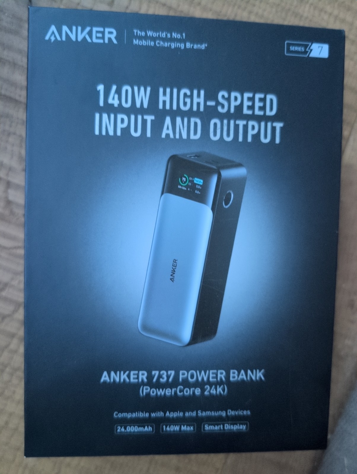 anker 737 portable power bank 140w 24000mah anker 737 portable power bank 140w 24000mah