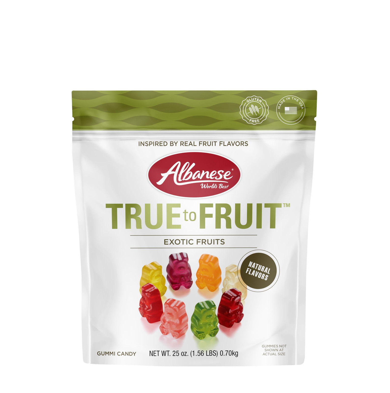 True to Fruit Gummy Candy 25 Ounce Pack Exotic Fruity Snack Allergy Friendly True to Fruit Gummy Candy 25 Ounce Pack Exotic Fruity Snack Allergy Friendly