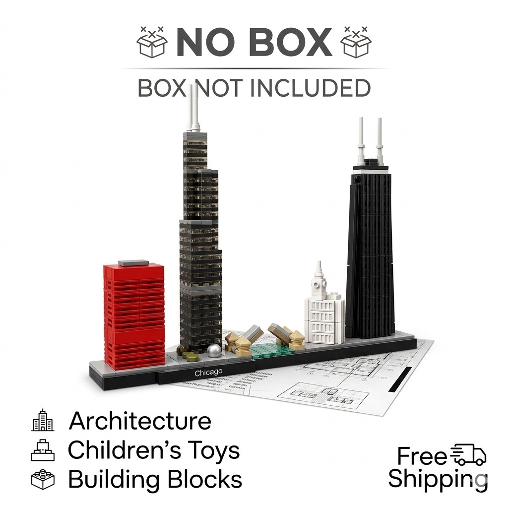 ARCHITECTURE: Chicago (21033) - Complete Bricks -New Sealed (bagged) Retired set ARCHITECTURE: Chicago (21033) - Complete Bricks -New Sealed (bagged) Retired set