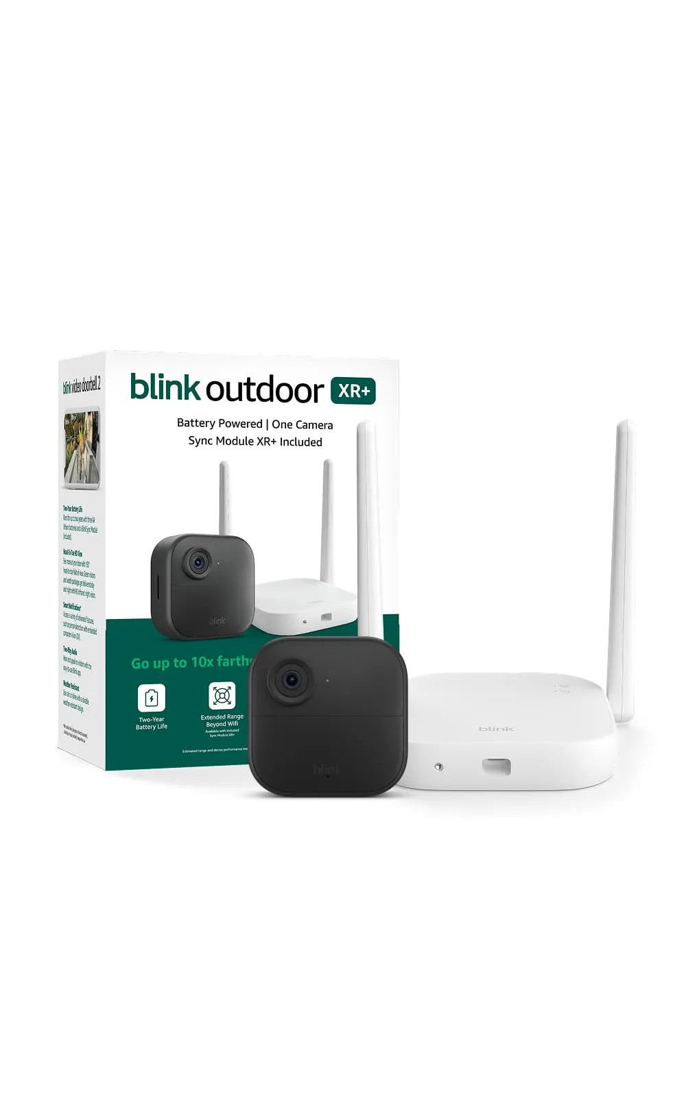 Blink BCM00500U Outdoor XR+ Wireless Security Camera System 10x Coverage Blink BCM00500U Outdoor XR+ Wireless Security Camera System 10x Coverage