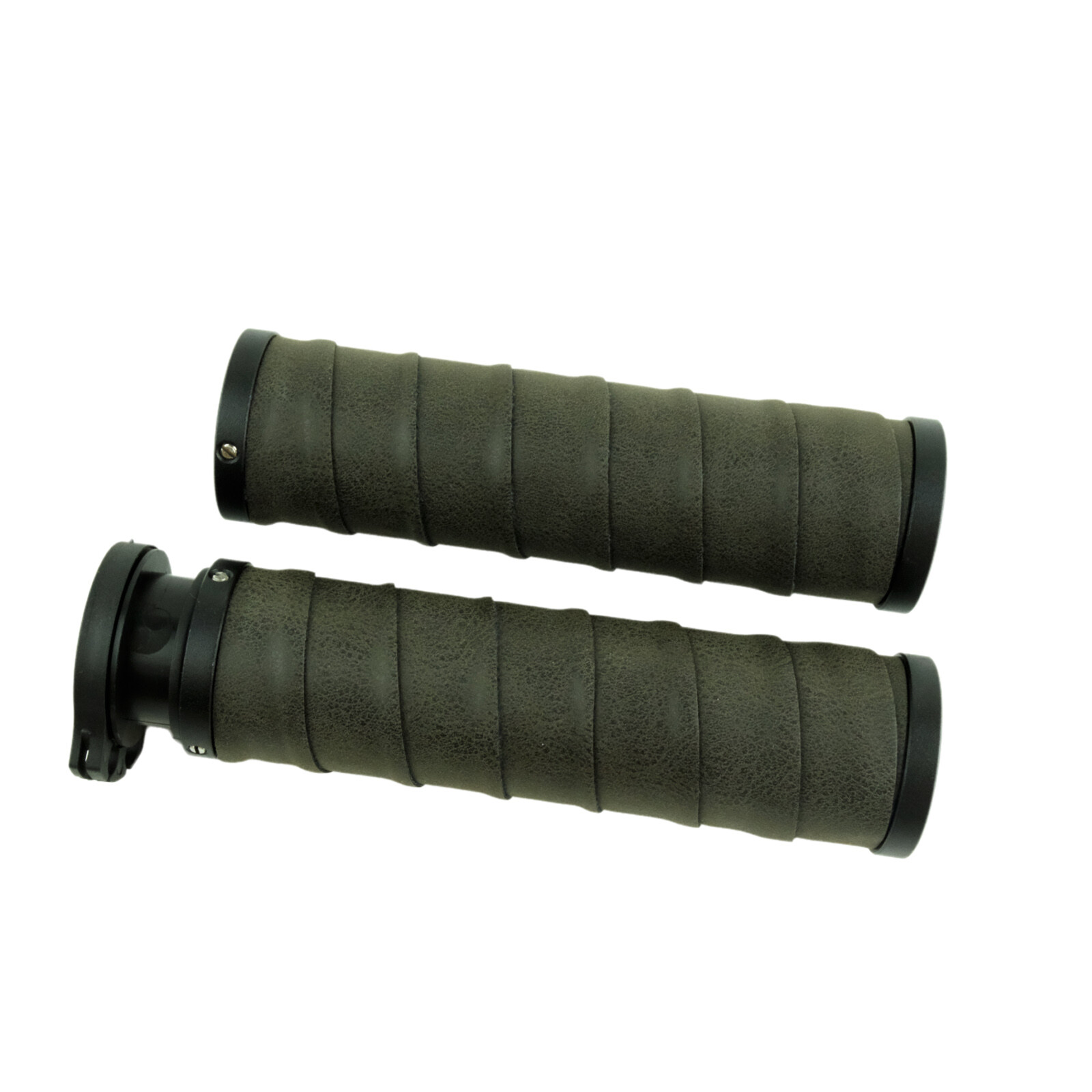 SIFADULE 22MM Vintage Motorcycle Handlebar Grips Open End with Retro PU Leather SIFADULE 22MM Vintage Motorcycle Handlebar Grips Open End with Retro PU Leather