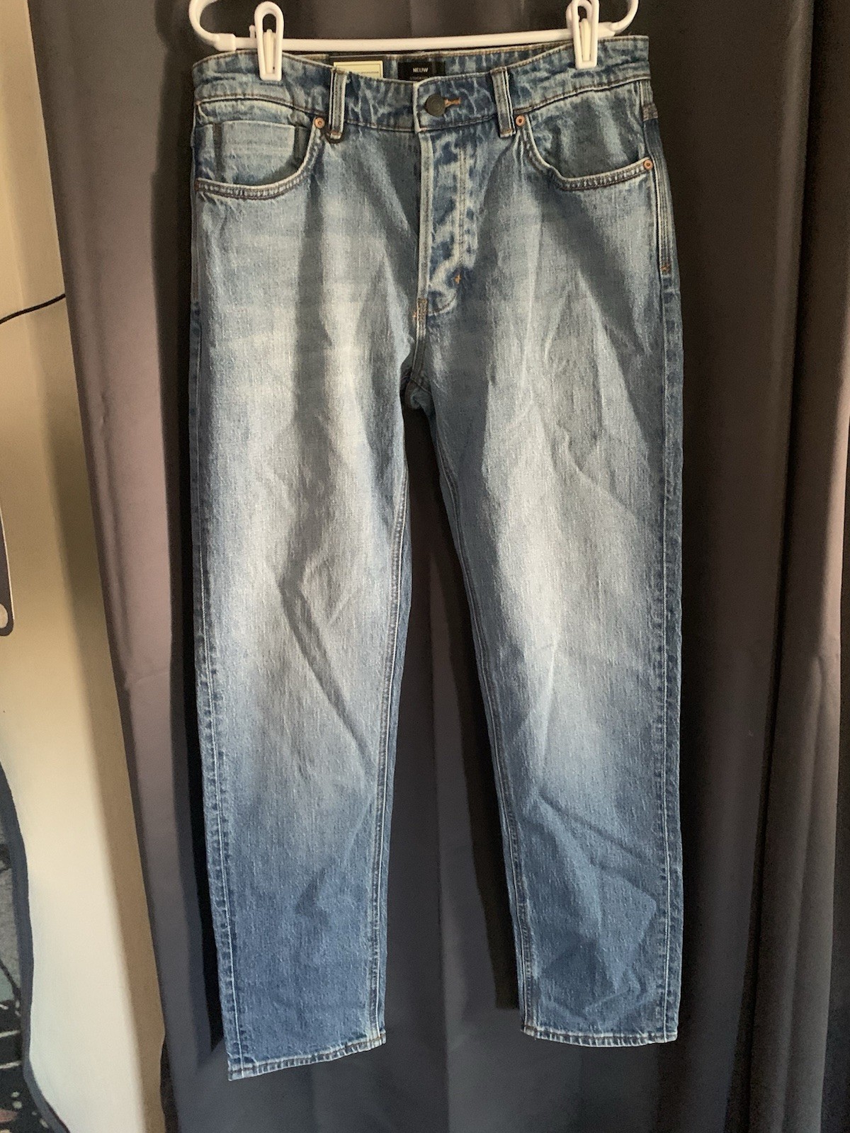 Neuw Stockholm 2009 Men\'s Ray Straight Leg Jeans Size 32x32 Medium Wash NWT