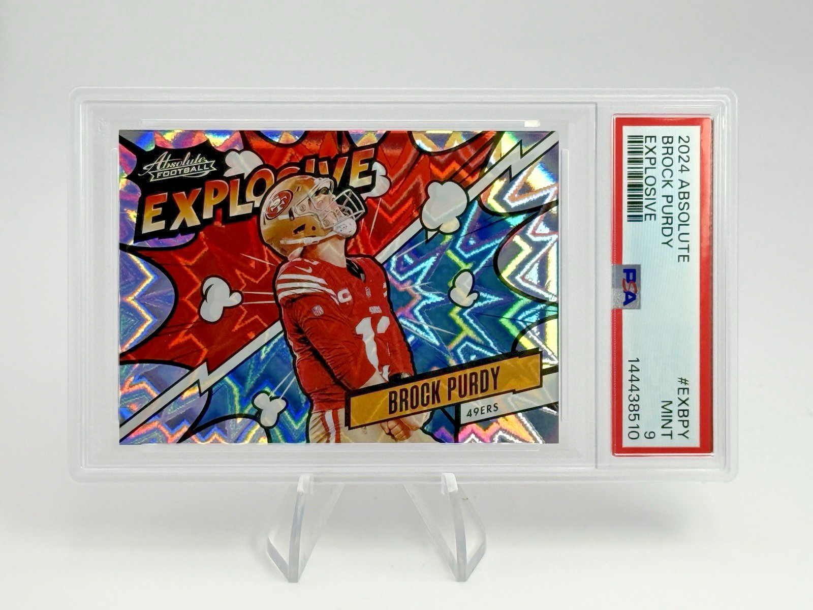 💥2024 Panini Absolute #EX-BPY * BROCK PURDY * Explosive💥49ers PSA 9