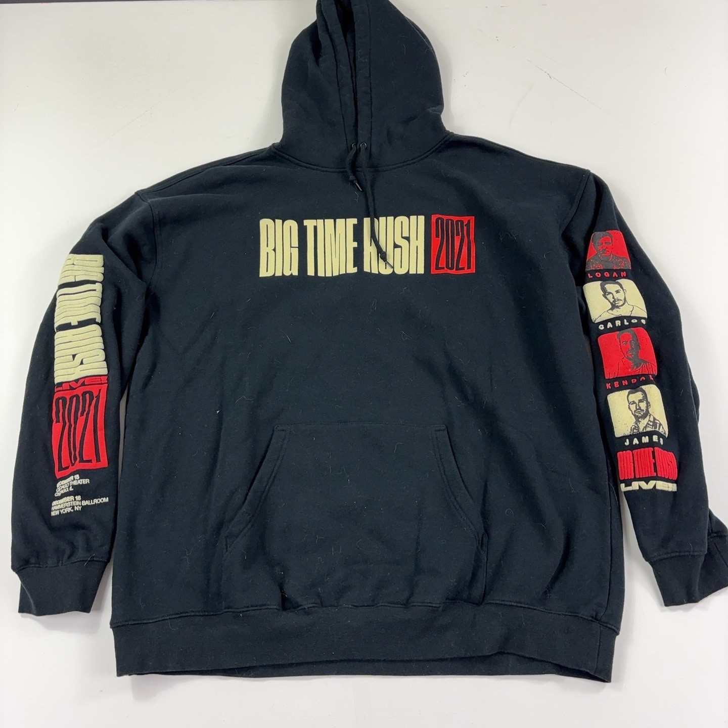 Big Time Rush Beimar Hoodie Sweatshirt Mens 2XL Black 2021 Tour Concert Merch