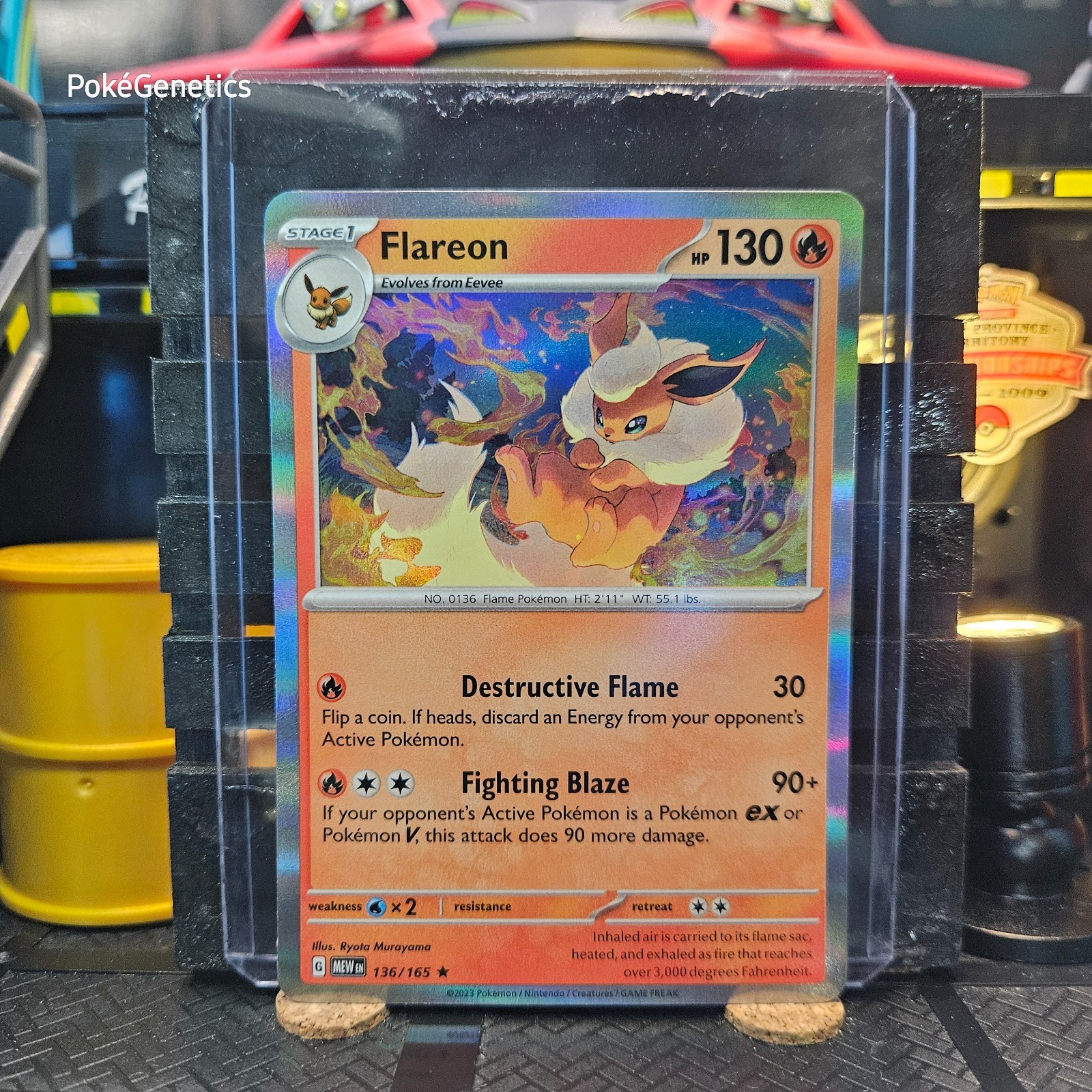 Flareon 151 Holo Pokémon TCG 136/165 Scarlet & Violet Rare