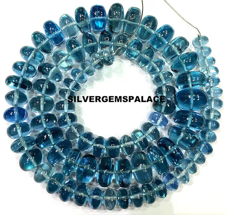 AAAA+Extremely Rare~Aquamarine Smooth Larger Size Gemstone Beads Wholesale Price