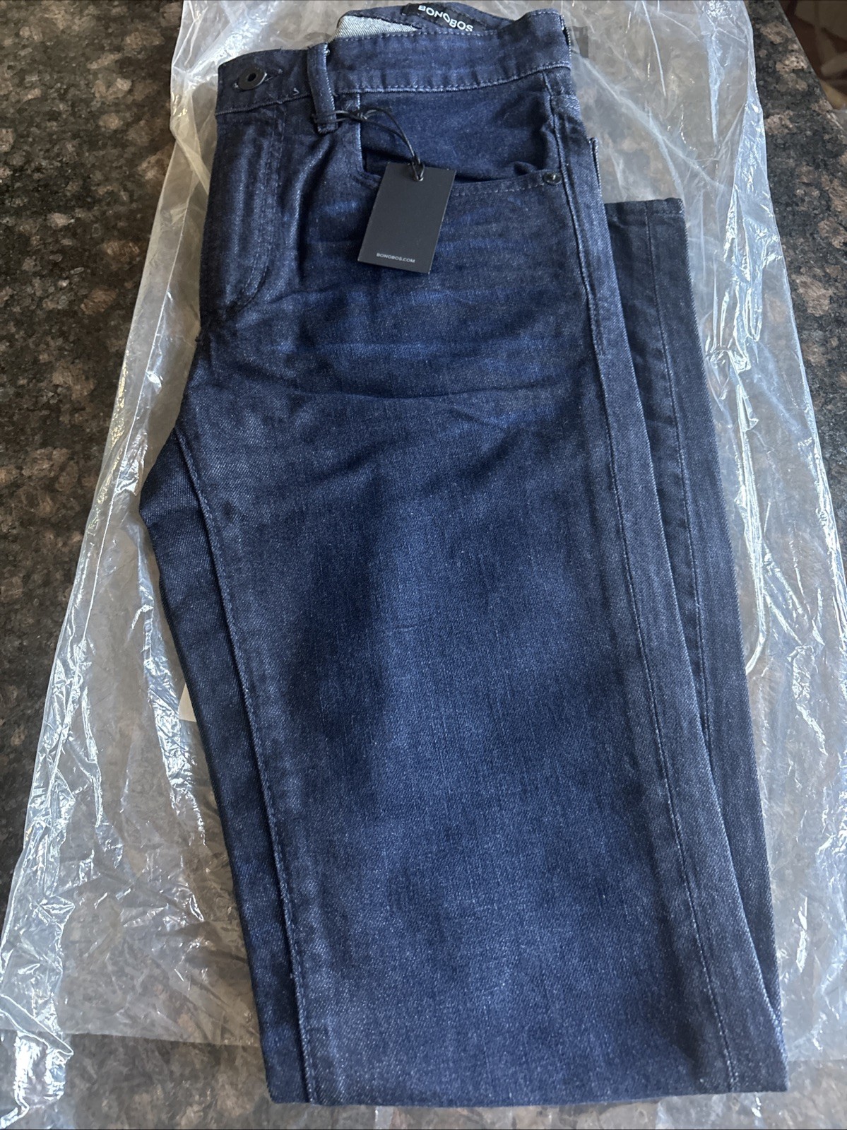 Bonobos Premium Stretch Jean Skinny Fit 30x28 Dark Wash Blue Jeans NWT R160-/g3