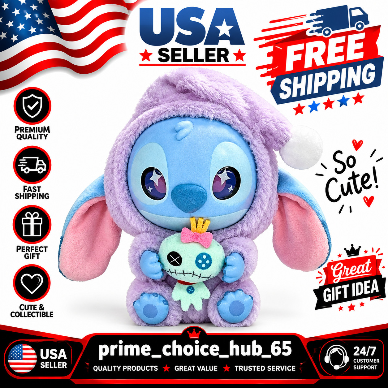 Miniso Stitch Eat Something Before Sleep Series Vinyl Figure Confirmed Blind Box