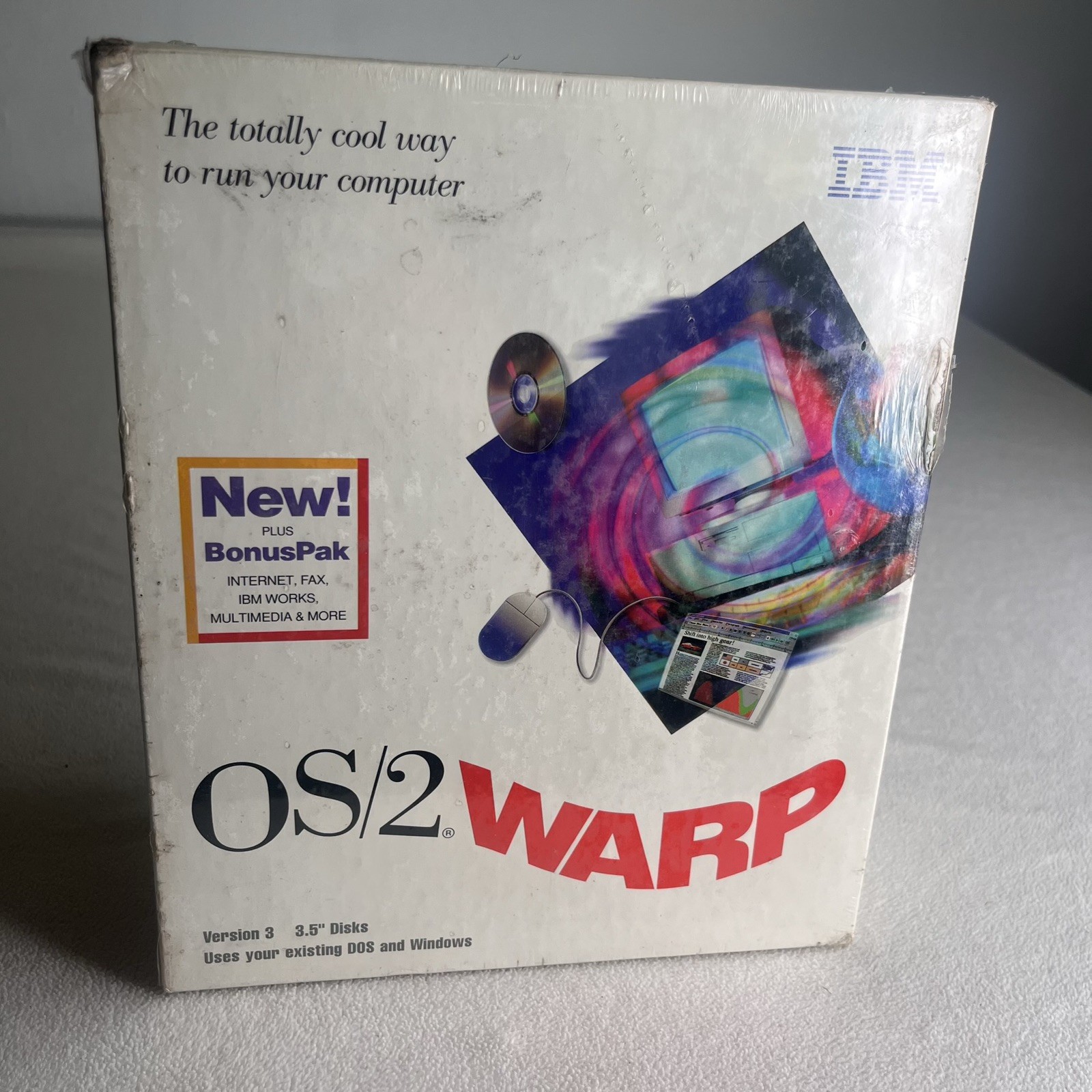 IBM Vintage OS/2 Warp Version 3 Computer Software Sealed IBM Vintage OS/2 Warp Version 3 Computer Software Sealed