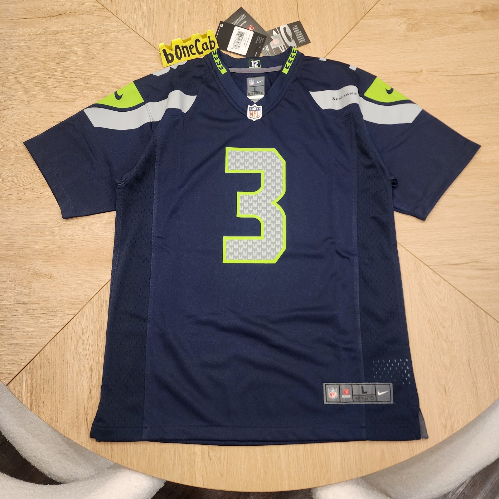 Seahawks Jersey Large Youth Seattle Nike Game Russell Wilson NEW With Tags #3 Seahawks Jersey Large Youth Seattle Nike Game Russell Wilson NEW With Tags #3