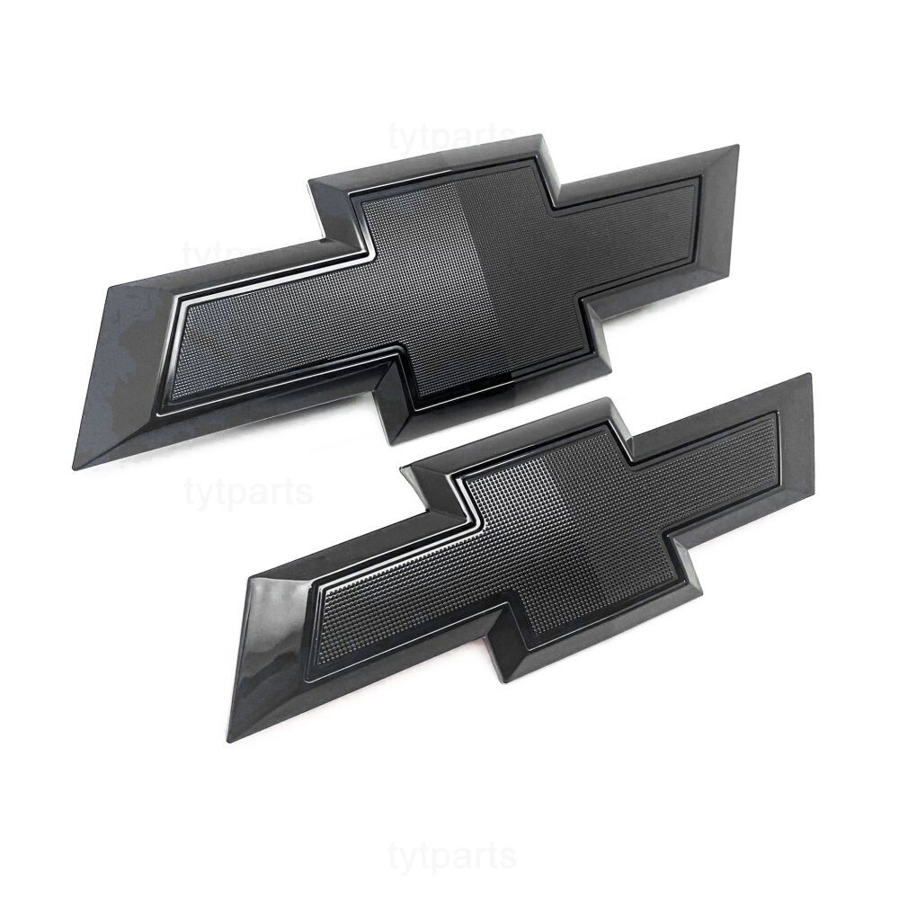 NEW Black Front Rear Bowtie Emblems 2014-15 Silverado 1500 2015-19 2500 3500 HD NEW Black Front Rear Bowtie Emblems 2014-15 Silverado 1500 2015-19 2500 3500 HD