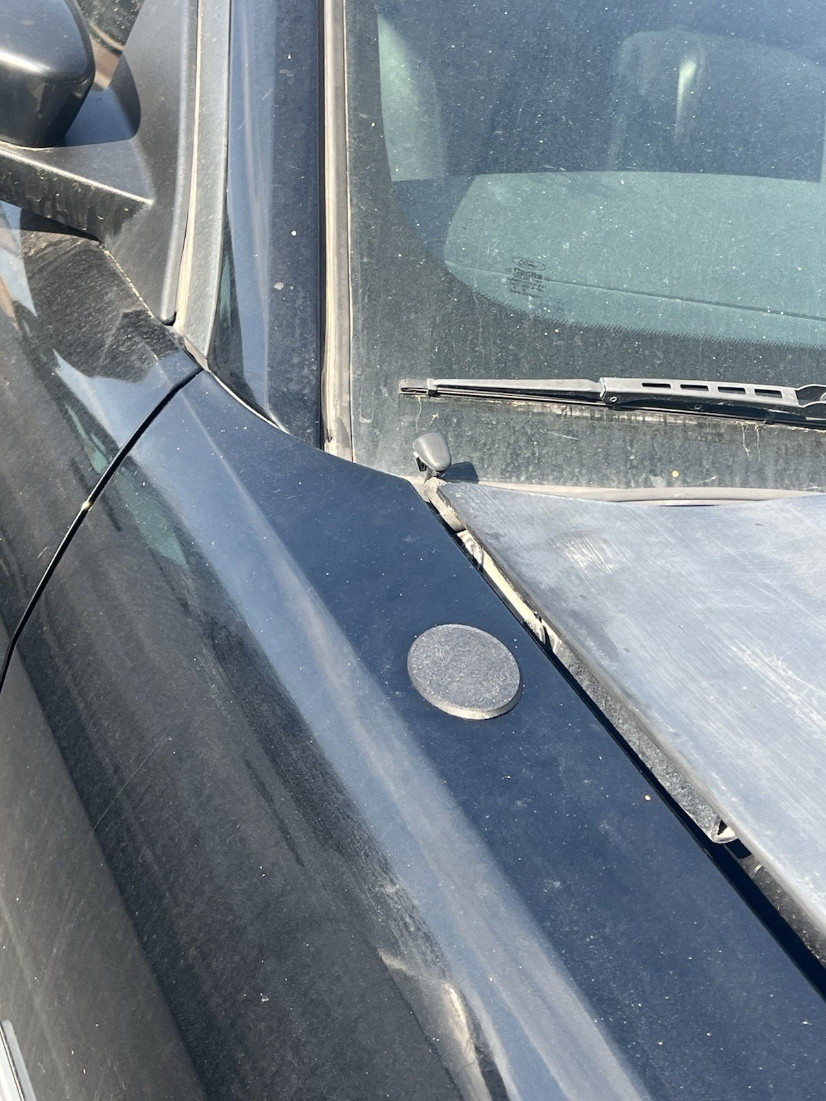 2005-2009 Ford Mustang Antenna Delete Cover Plate 2005-2009 Ford Mustang Antenna Delete Cover Plate