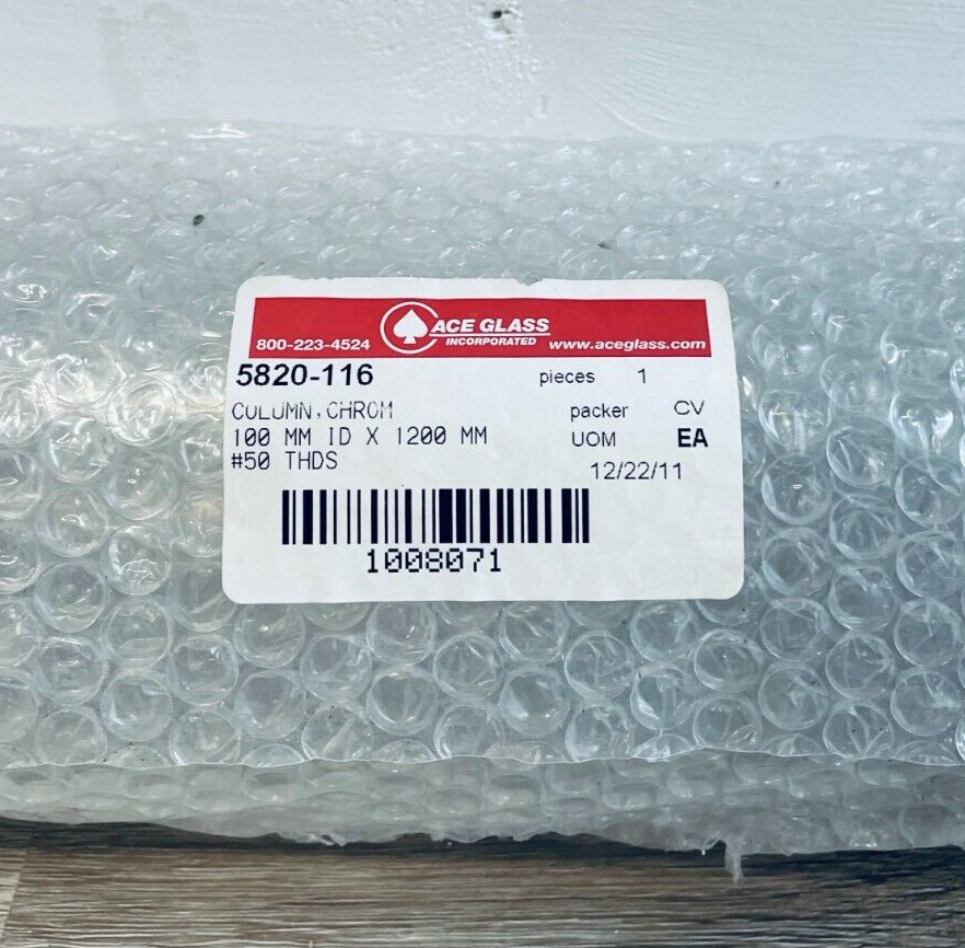 Ace Glass Chromatography Column 100 x 1200 mm Ace Glass Chromatography Column 100 x 1200 mm