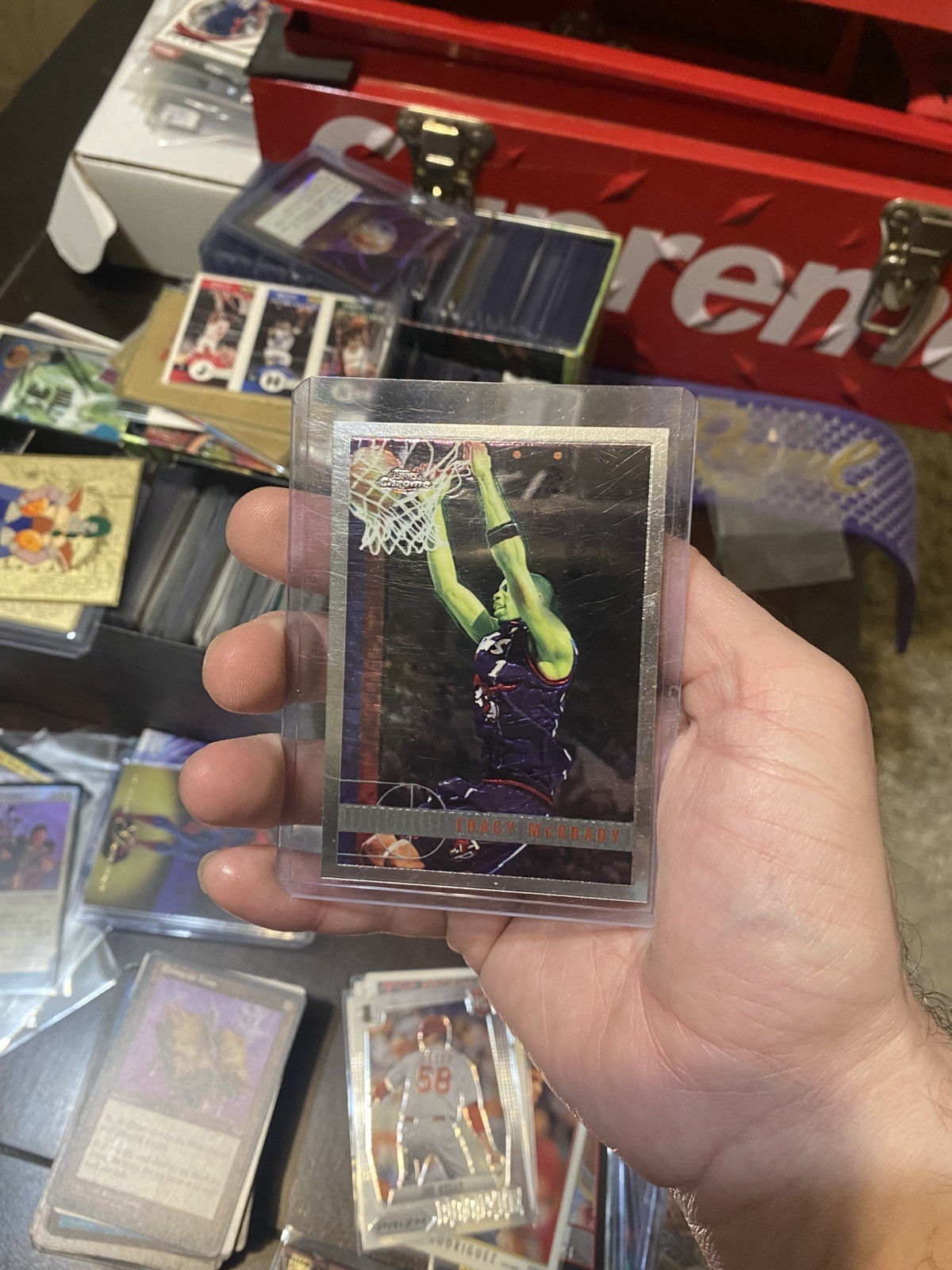 1997-98 Topps Chrome Tracy McGrady Rookie #125 RC 1997-98 Topps Chrome Tracy McGrady Rookie #125 RC