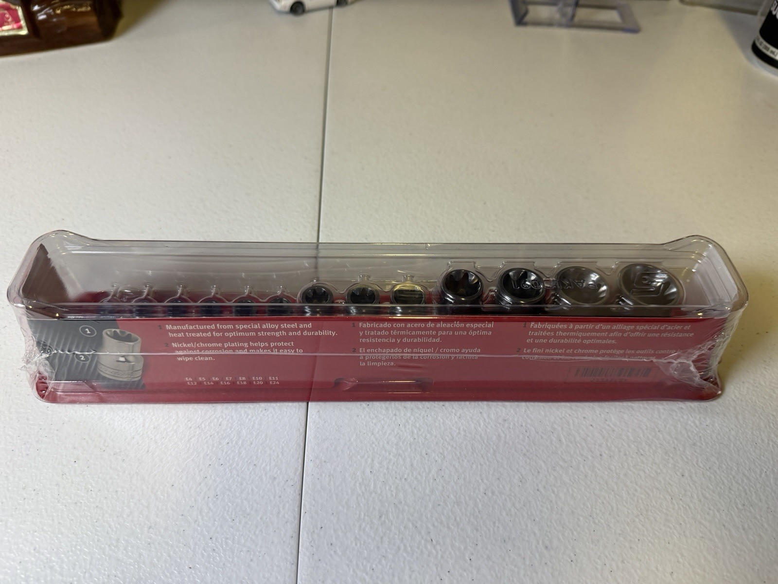 Snap-on 213afley 13 pc combination drive shallow Torx socket set e4-e24 sealed Snap-on 213afley 13 pc combination drive shallow Torx socket set e4-e24 sealed