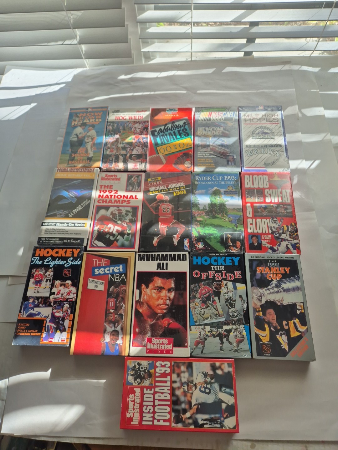 NEW 80\'s 90\'s SEALED Sports 8 VHS Tape Lot Basketball Baseball Golf Olympic Game