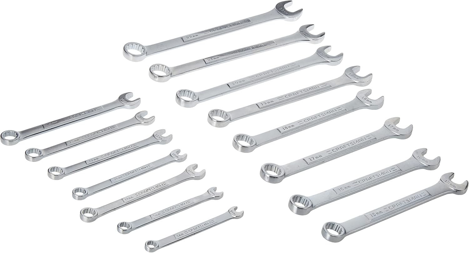 CRAFTSMAN Wrench Set, Metric, 15Piece (CMMT12066) CRAFTSMAN Wrench Set, Metric, 15Piece (CMMT12066)