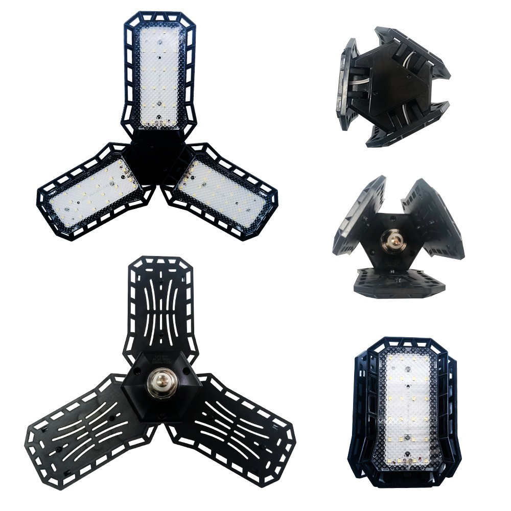 2 Pack LED Garage Lights 80W 8000LM 6500K Led Shop Light with 3 Deformable 2 Pack LED Garage Lights 80W 8000LM 6500K Led Shop Light with 3 Deformable