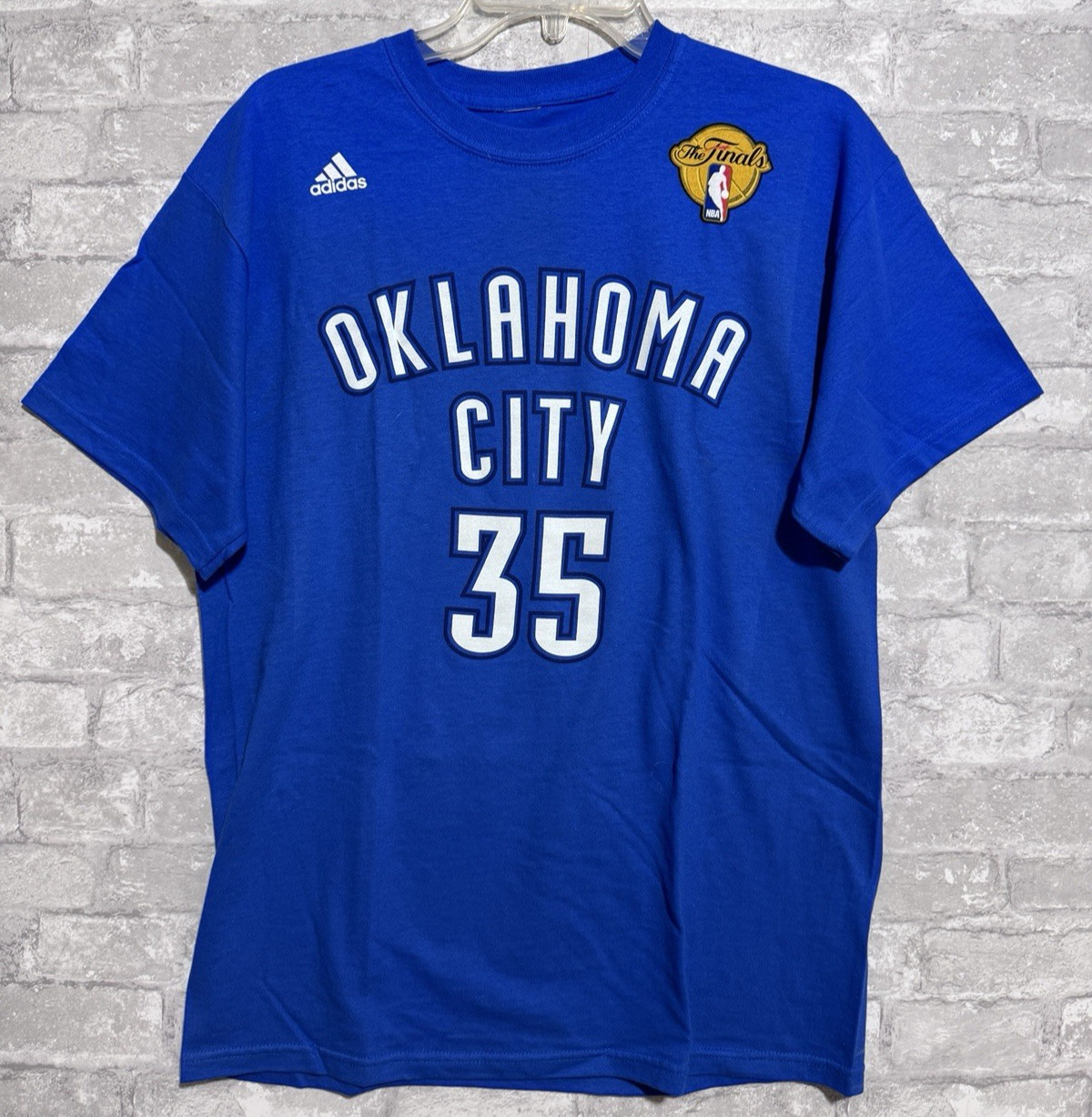 NWOT Adidas OKC Thunder NBA Kevin Durant #35 Tee Shirt Size Medium