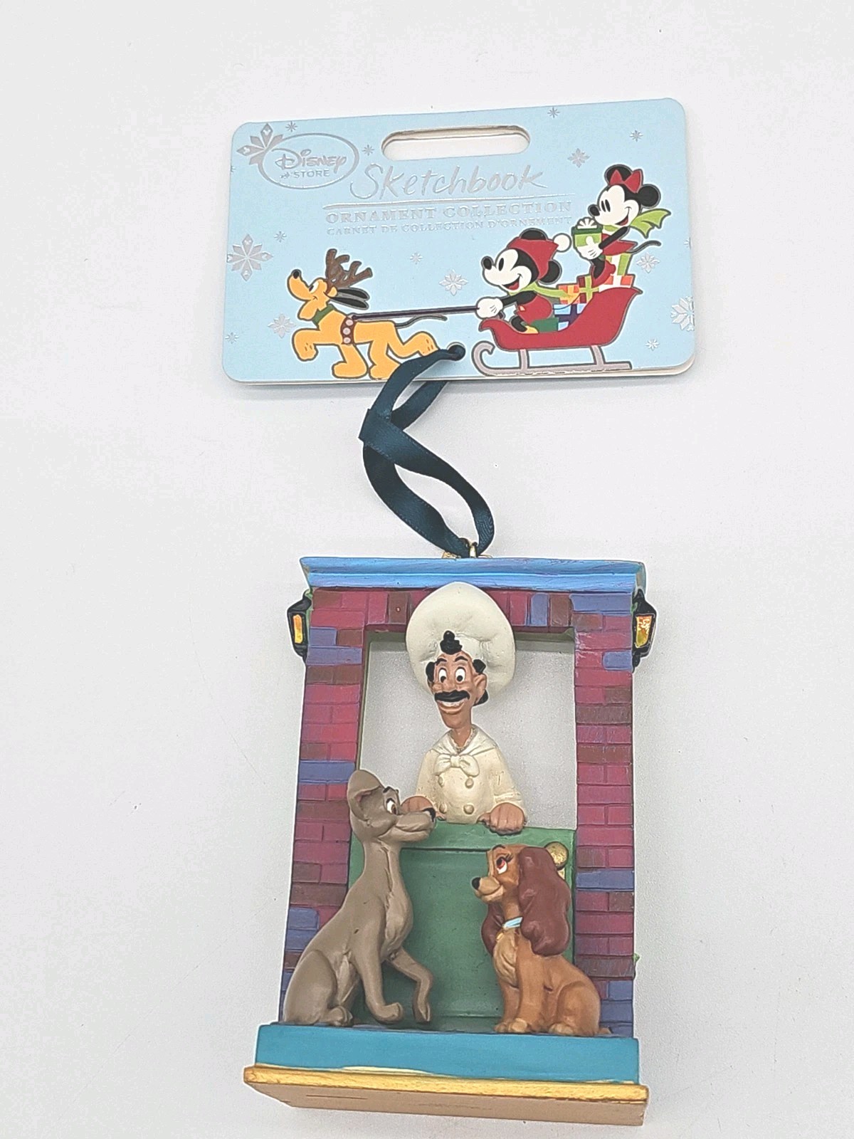 2015 Disney Sketchbook Lady and the Tramp Bella Notte Chef Tony Ornament NEW 2015 Disney Sketchbook Lady and the Tramp Bella Notte Chef Tony Ornament NEW