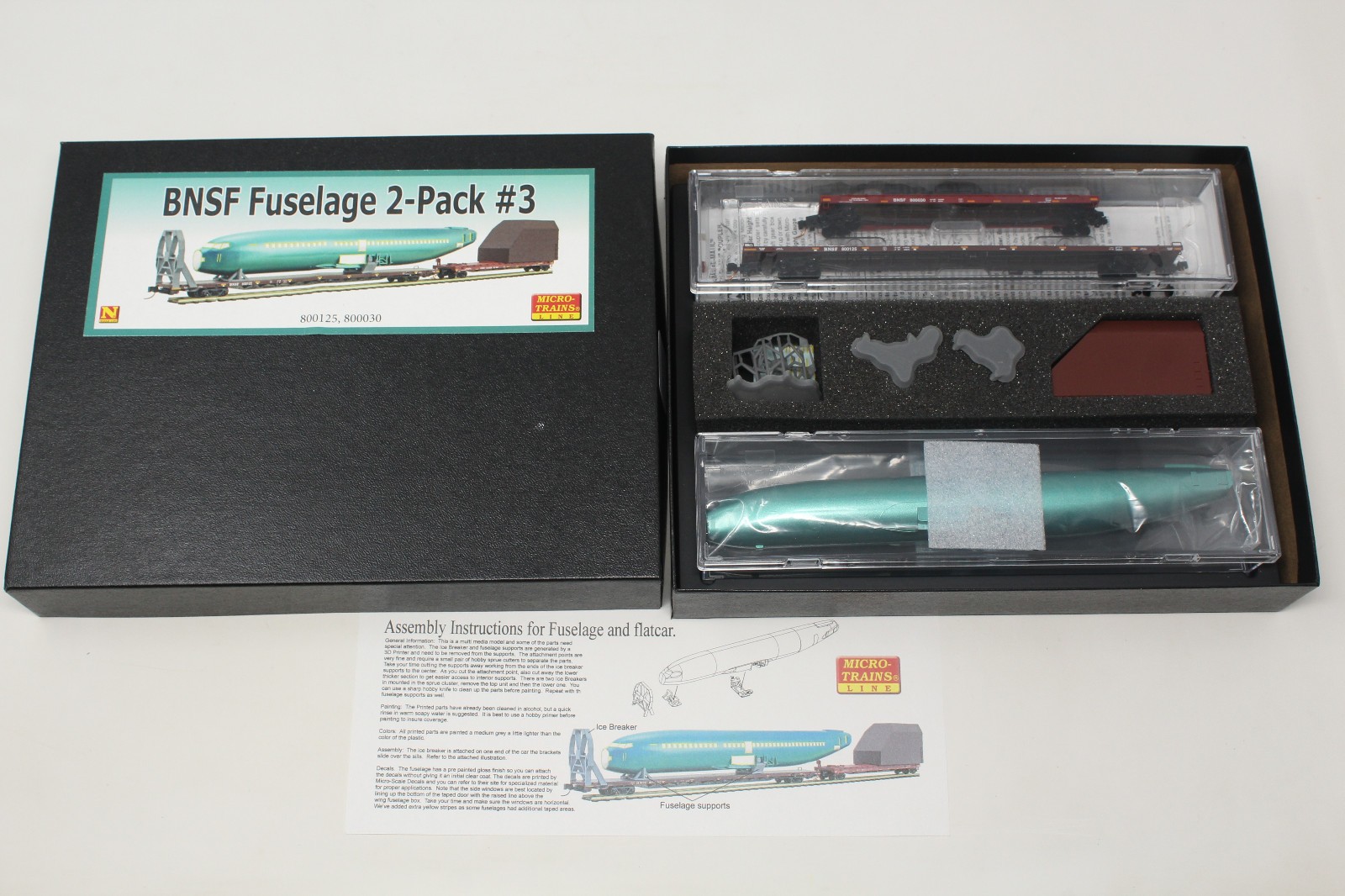 N Scale Micro-Trains 93301563 BNSF Fuselage 2-Pack Flat Cars #3 N Scale Micro-Trains 93301563 BNSF Fuselage 2-Pack Flat Cars #3