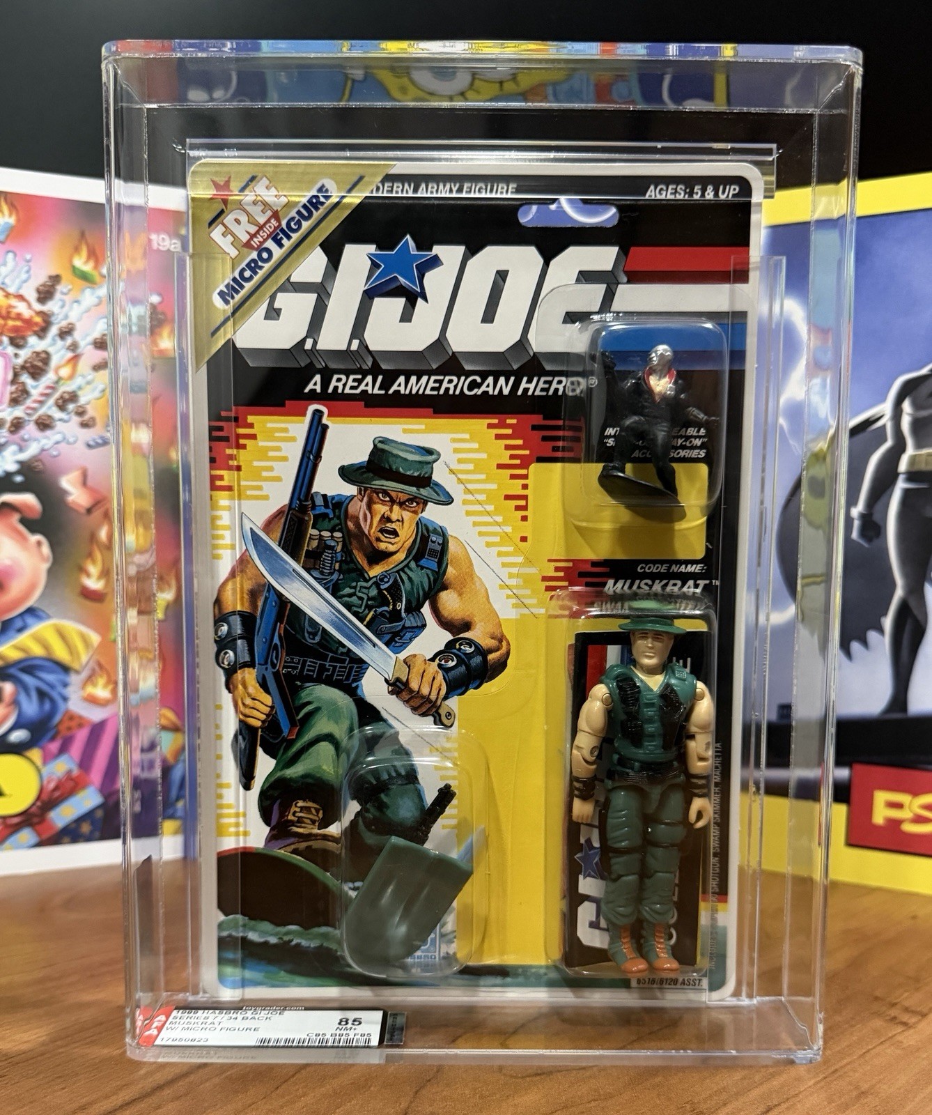 1989 GI Joe Muskrat & Destro Micro Figure AFA 85 Sealed New Not CGC VGA PSA NES