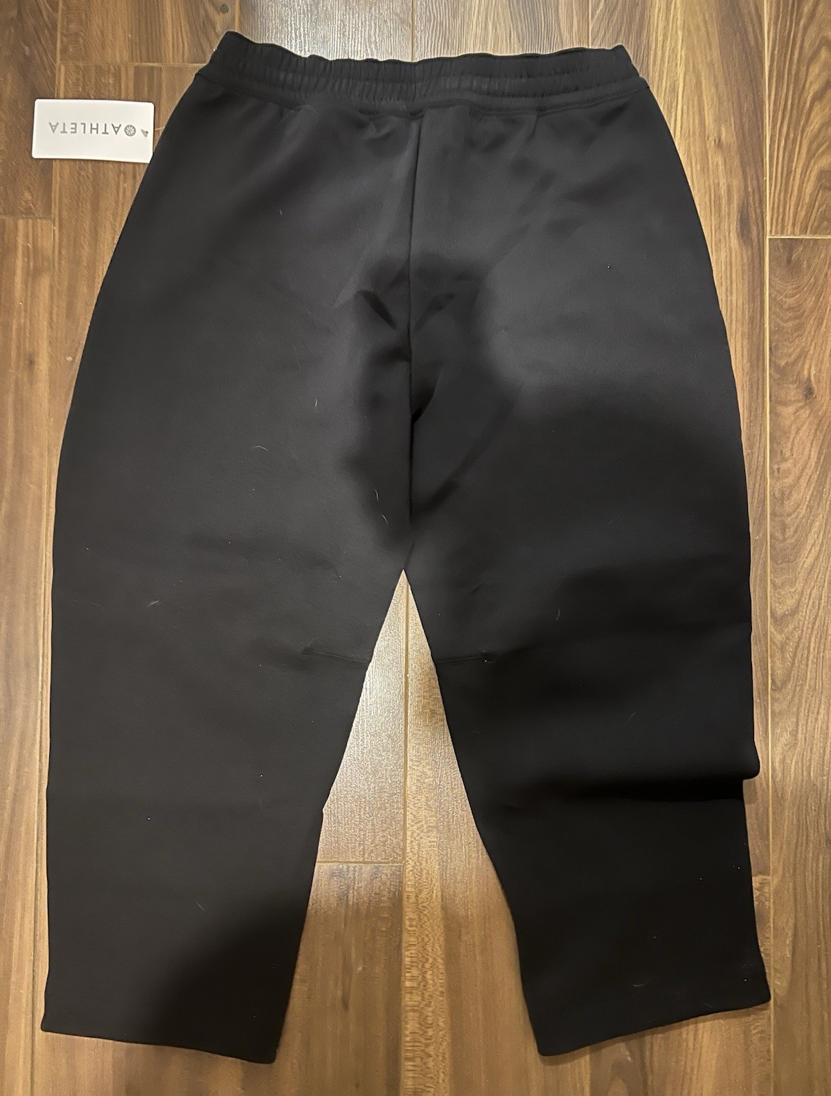 Athleta Form Knit Barrel Pants Women’s L Black Pull-On Elastic Waist Athleta Form Knit Barrel Pants Women’s L Black Pull-On Elastic Waist