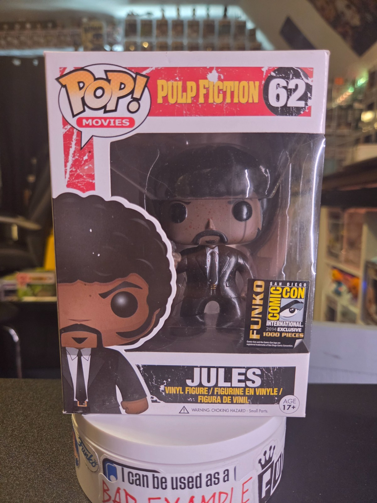 Funko Pop Movies : Pulp Fiction - Jules (Bloody) #62 SDCC LE 1000pcs Funko Pop Movies : Pulp Fiction - Jules (Bloody) #62 SDCC LE 1000pcs