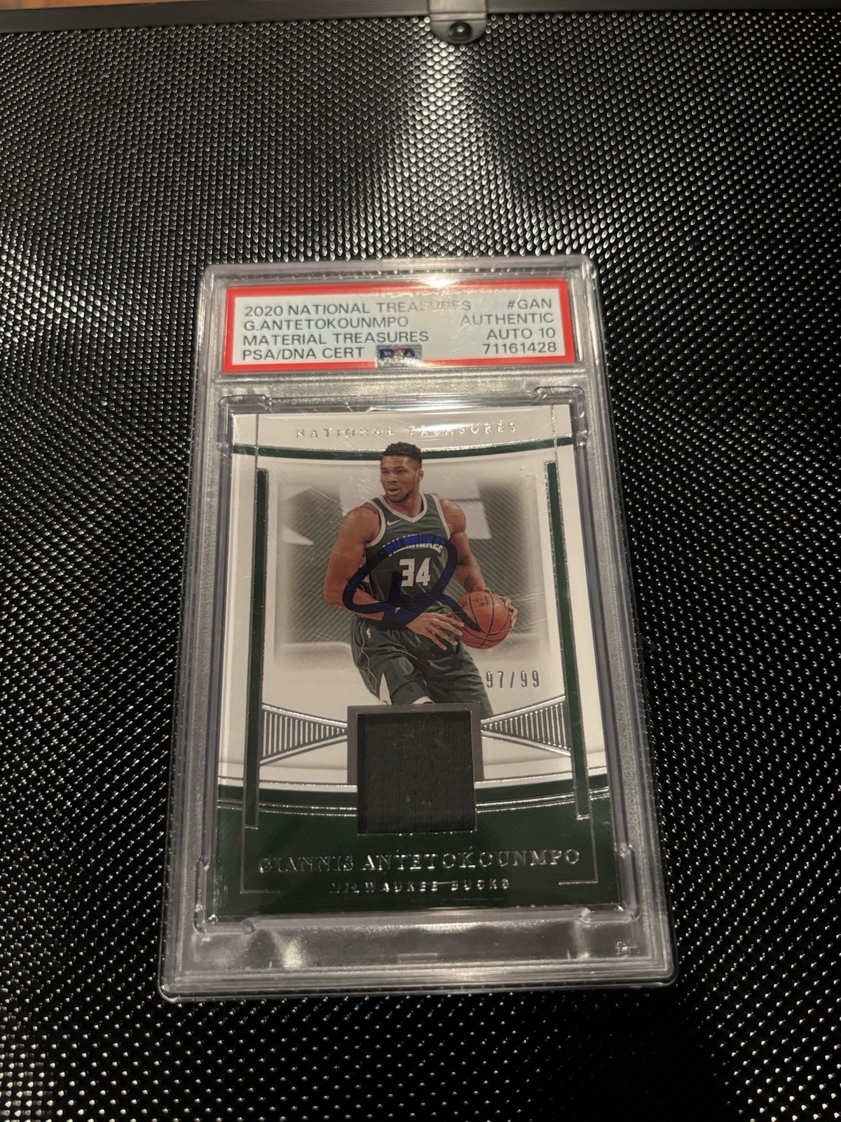 20-21 Panini Giannis Antetokounmpo #MTR-GAN /99 Game Worn Patch Auto 20-21 Panini Giannis Antetokounmpo #MTR-GAN /99 Game Worn Patch Auto
