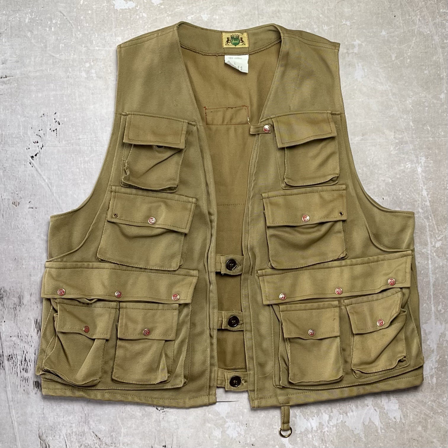 True Vintage 1950\'s IDEAL Fly Fishing Canvas Vest Made in USA Style 1920 True Vintage 1950\'s IDEAL Fly Fishing Canvas Vest Made in USA Style 1920