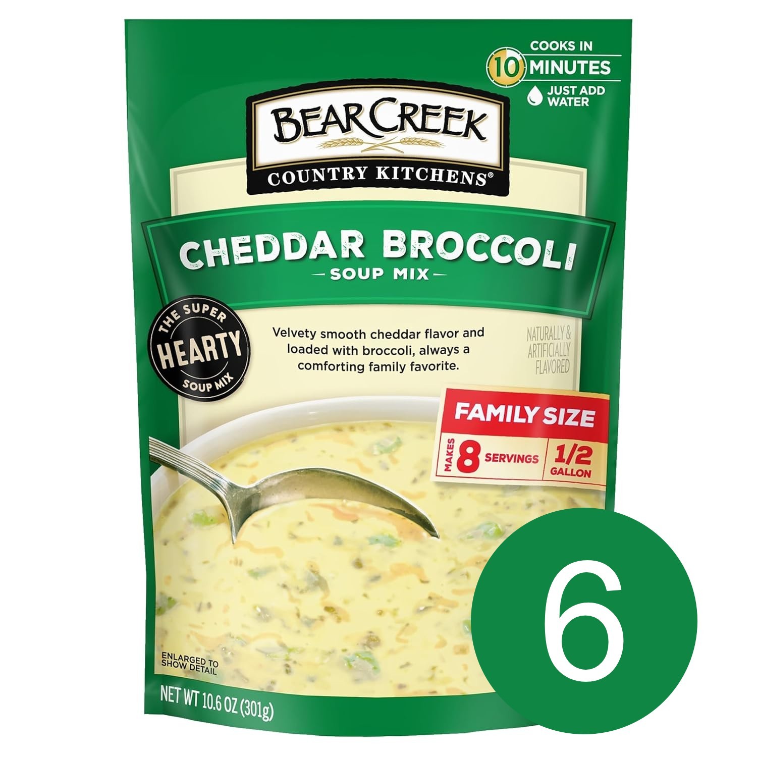 Bear Creek Soup Mix, Cheddar Broccoli, 10.6 Ounce (Pack of 6) Bear Creek Soup Mix, Cheddar Broccoli, 10.6 Ounce (Pack of 6)