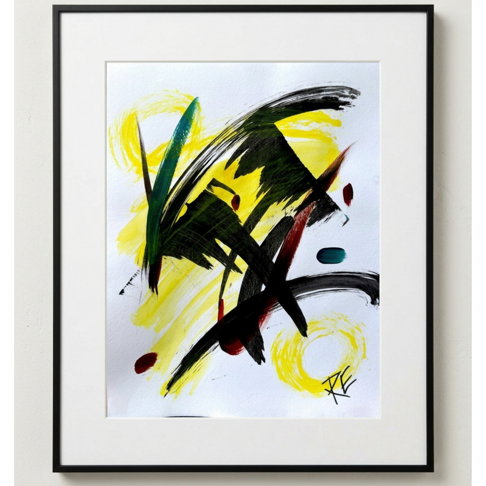 EMBRY Original Bold Abstract 11x14 Acrylic Art \