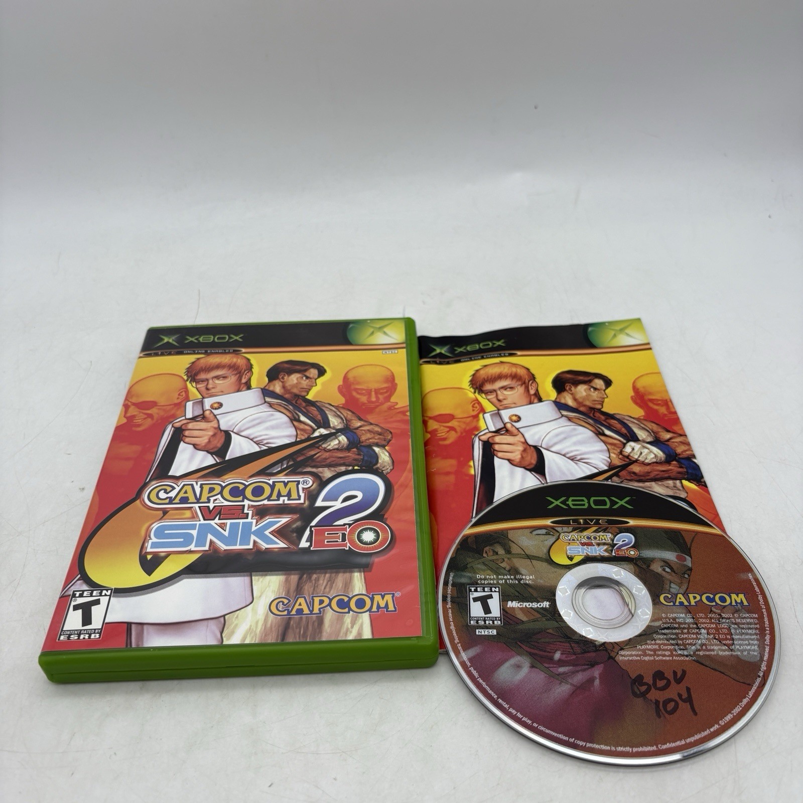 Capcom vs. SNK 2: EO Original OG Xbox Complete w/ Manual CIB Tested Capcom vs. SNK 2: EO Original OG Xbox Complete w/ Manual CIB Tested