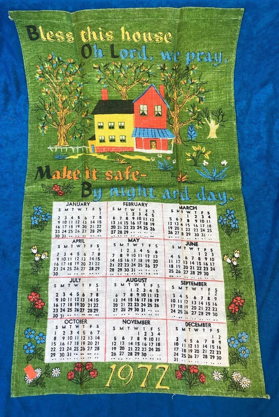Vintage 1972 Bless This House Oh Lord We Pray