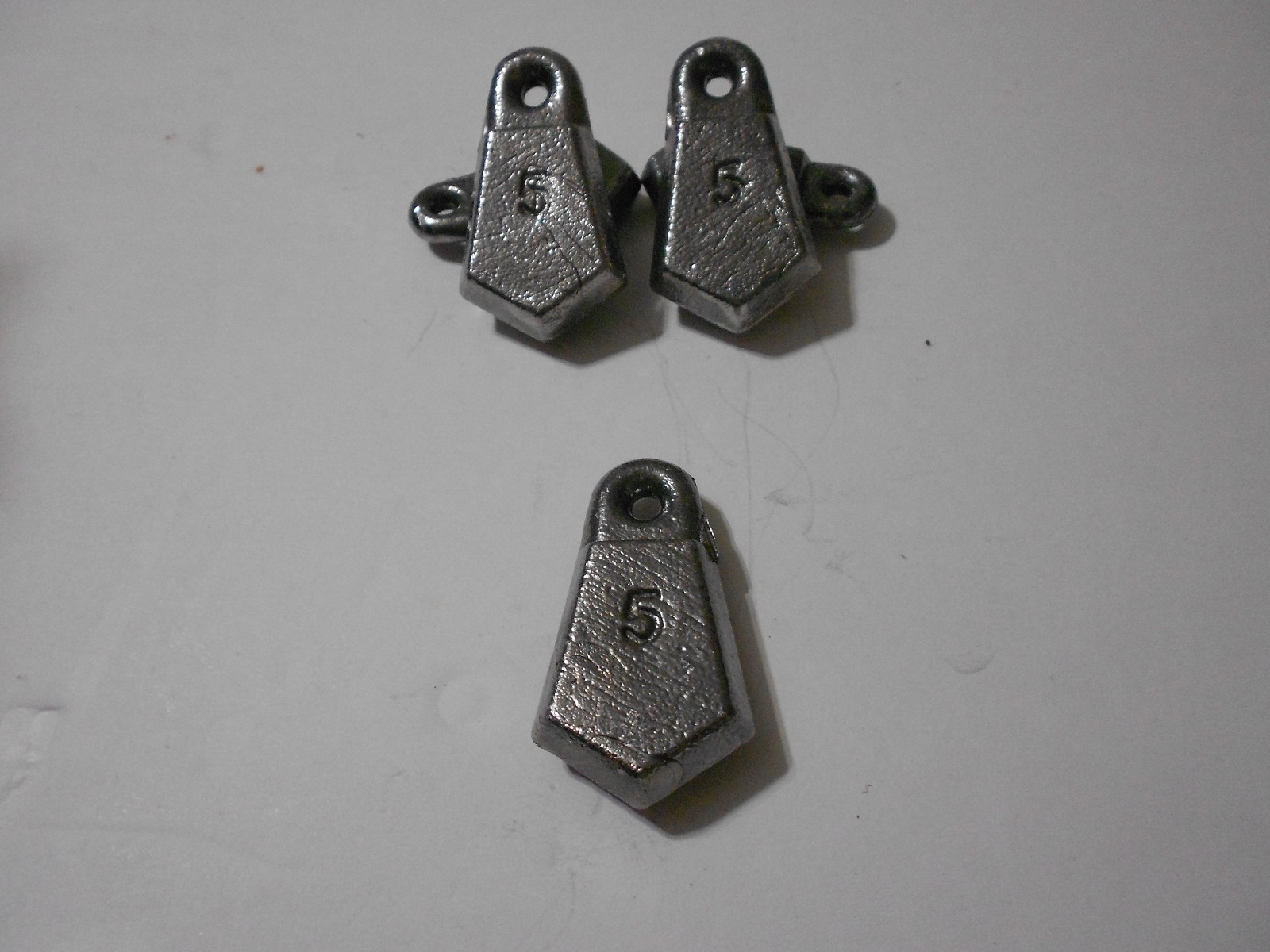50 , 5 OZ HANDMADE FLAT BANK SINKERS 50 , 5 OZ HANDMADE FLAT BANK SINKERS