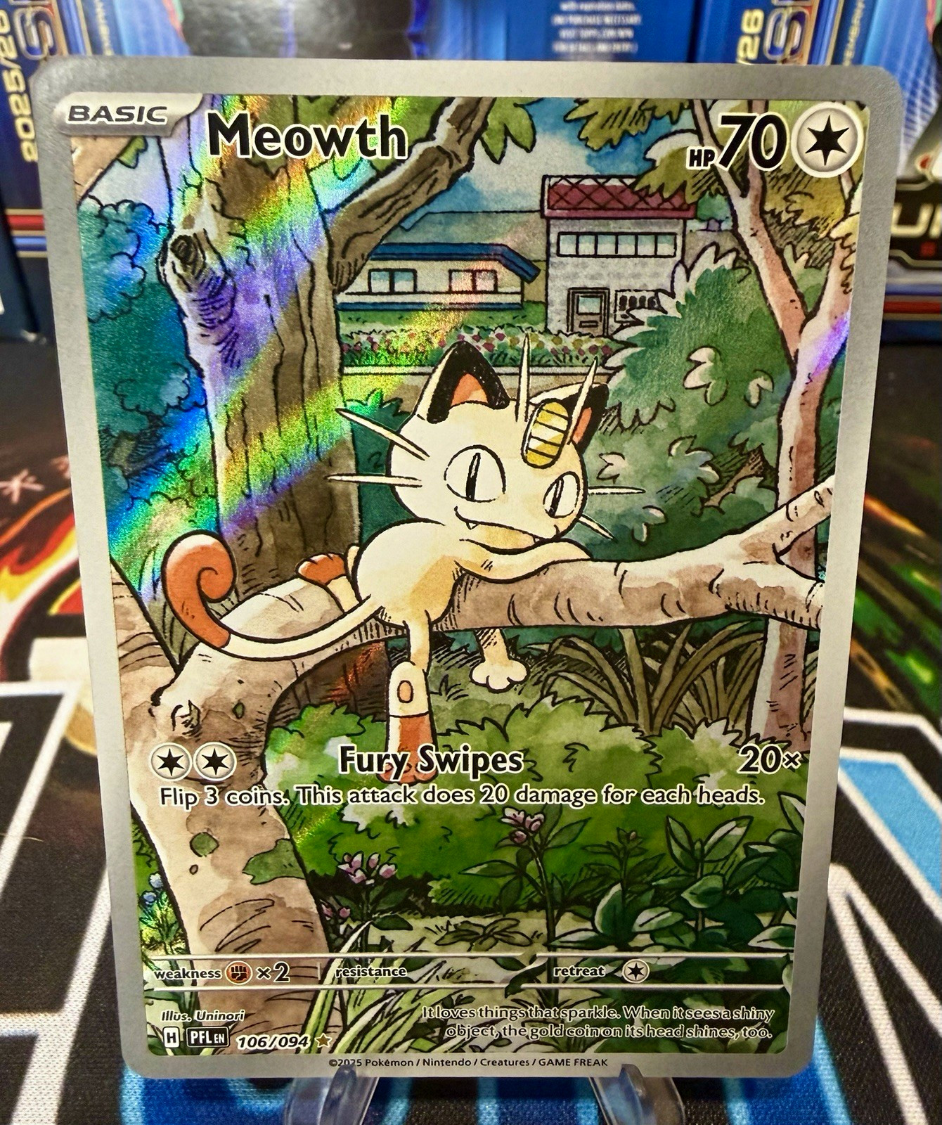 Pokemon Meowth 106/094Phantasmal Flames 
