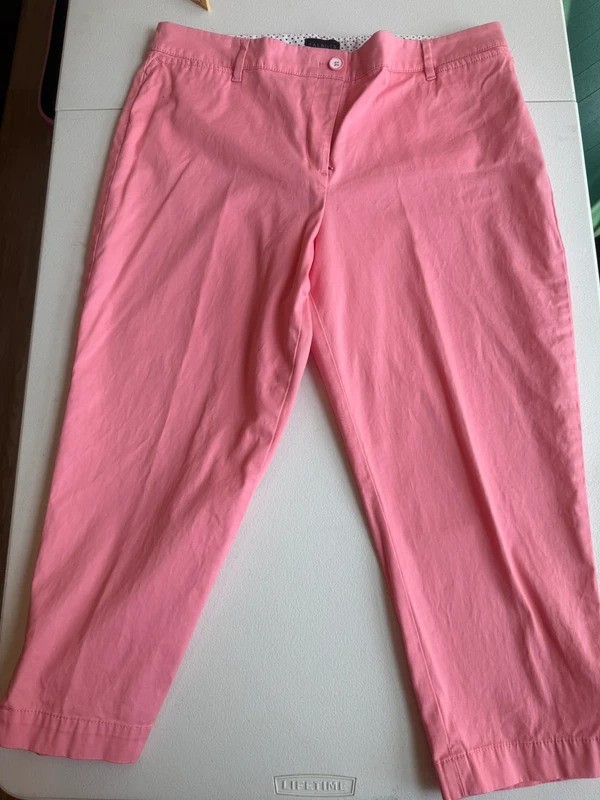 Talbots Perfect Crop Pants Pink Size 14P