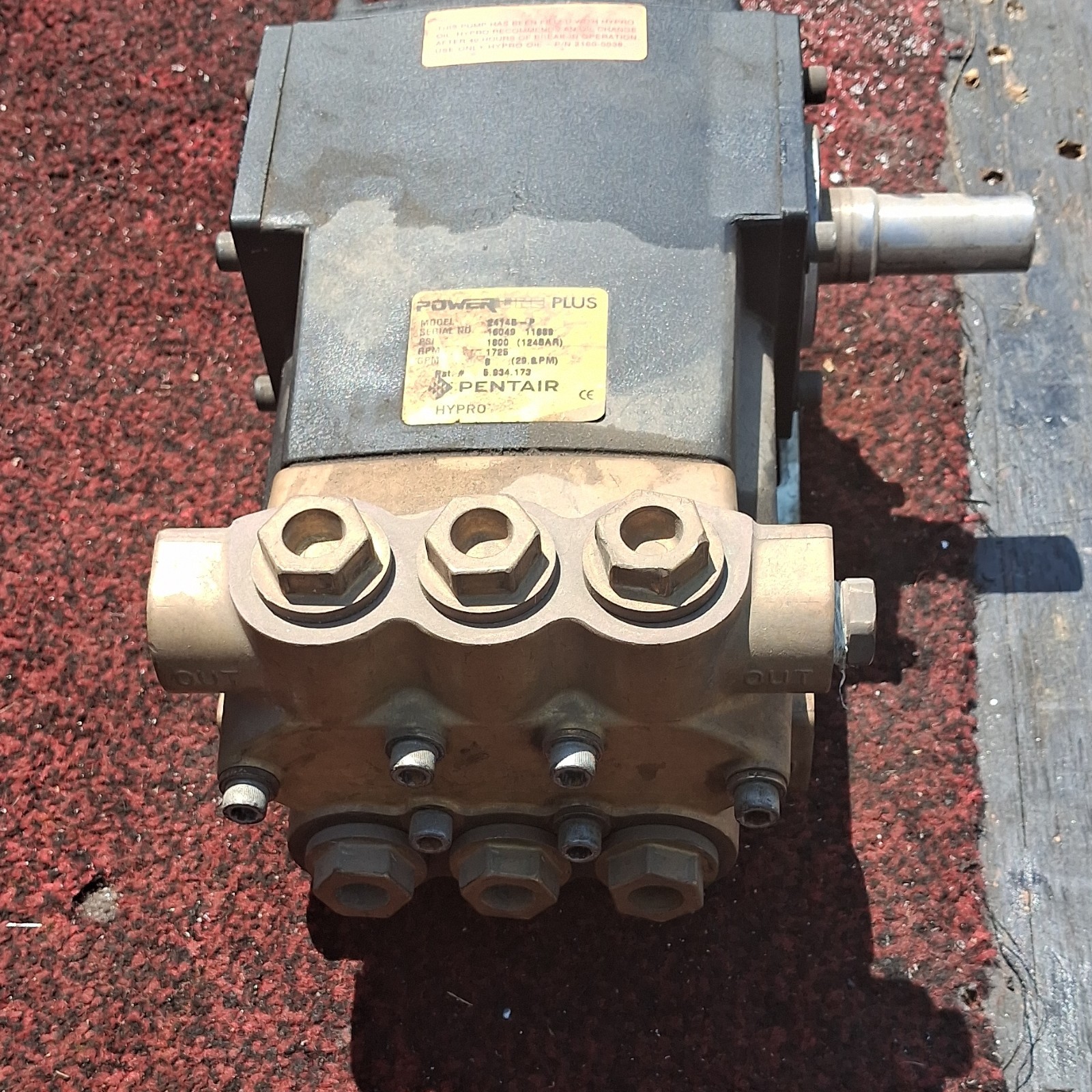 Pentair Hypro Power Pro Plus Industrial Power Pump Model 2414B-P Pentair Hypro Power Pro Plus Industrial Power Pump Model 2414B-P