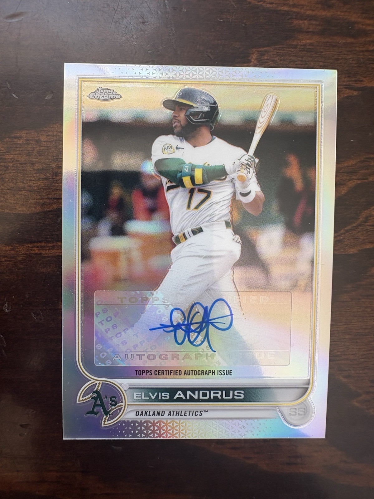 2022 Topps Chrome Update Series - Autographs Elvis Andrus #AC-EA (AU) 2022 Topps Chrome Update Series - Autographs Elvis Andrus #AC-EA (AU)