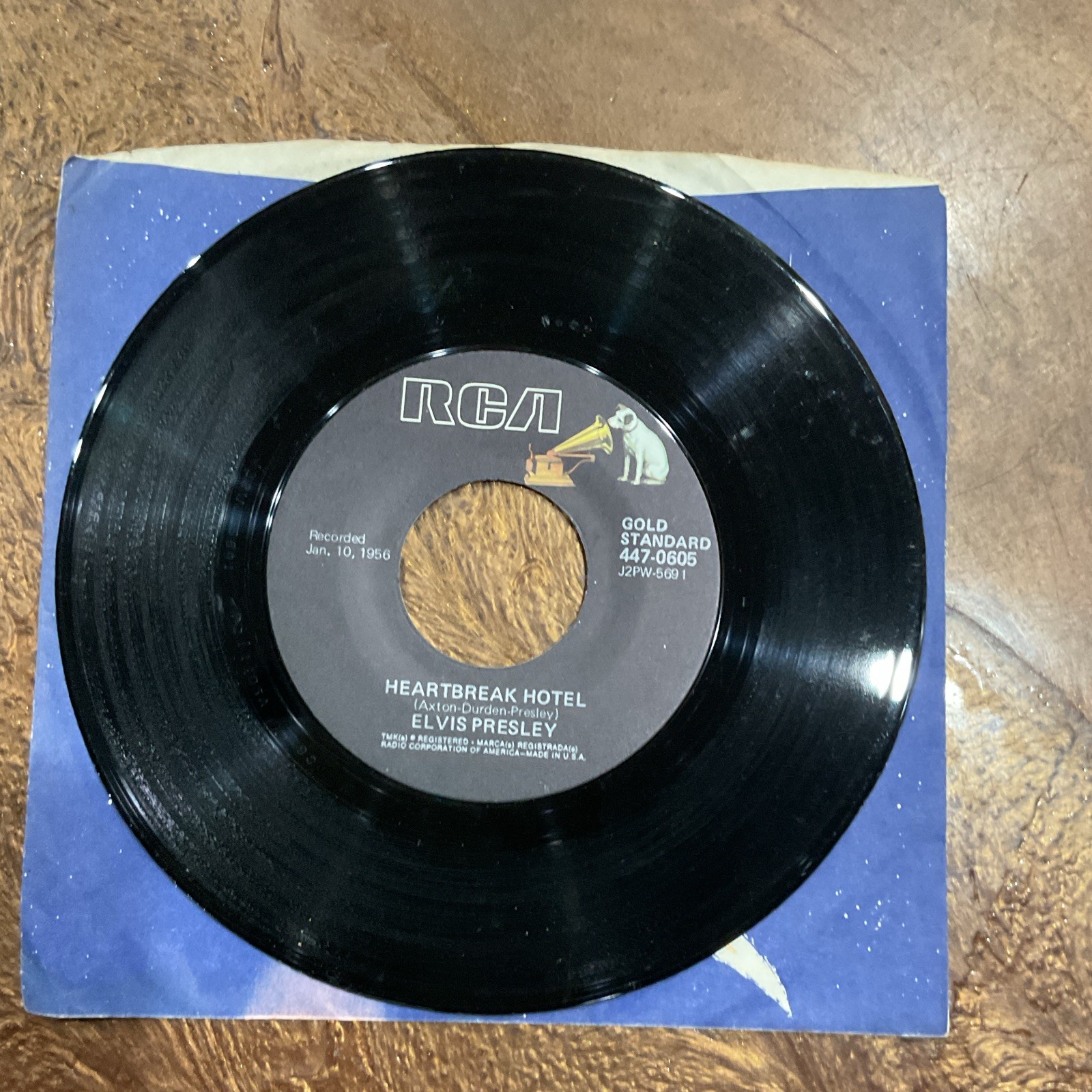 Elvis Presley Heartbreak Hotel / I Was The One RCA Gold Standard 7\