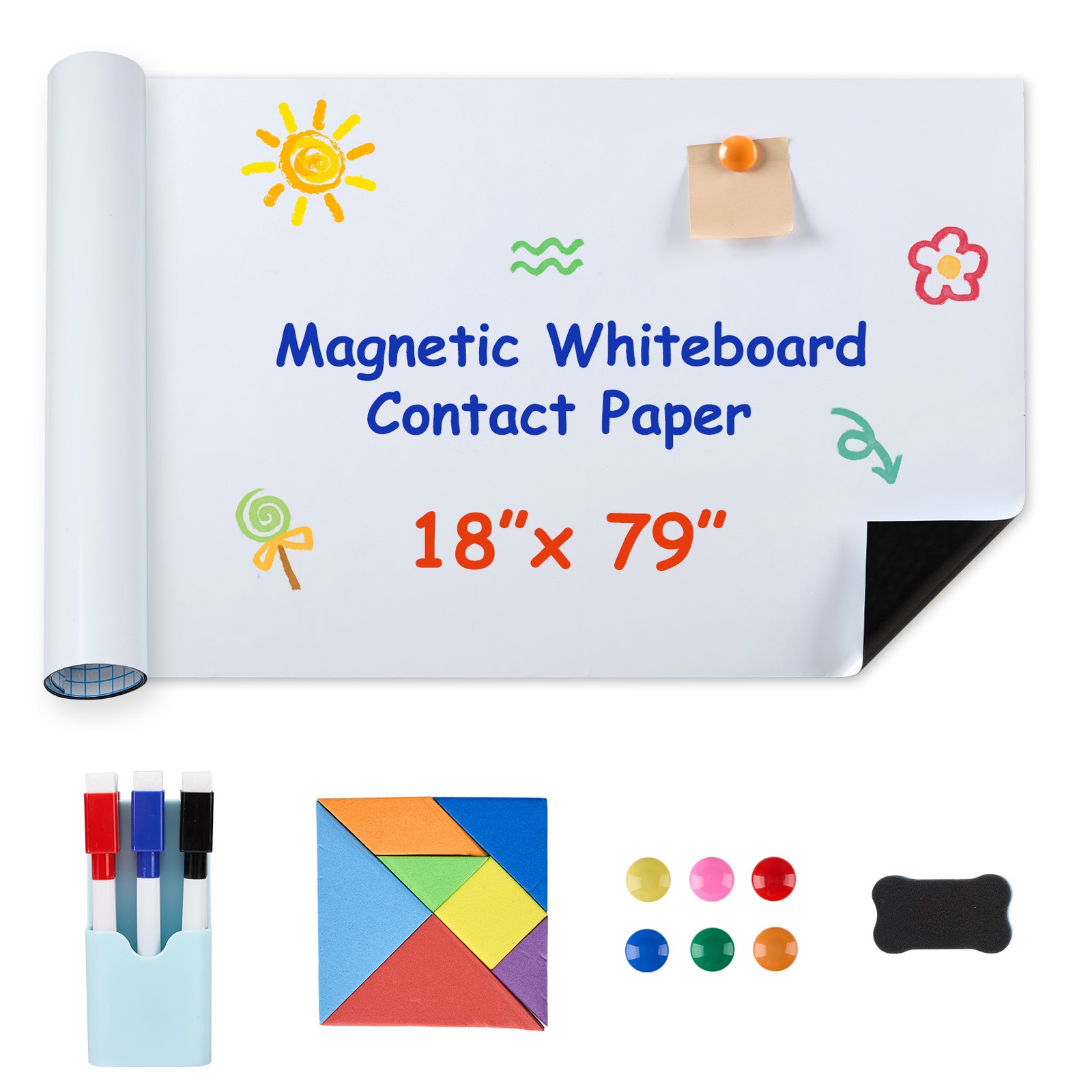 Magnetic Whiteboard Contact Paper 18\