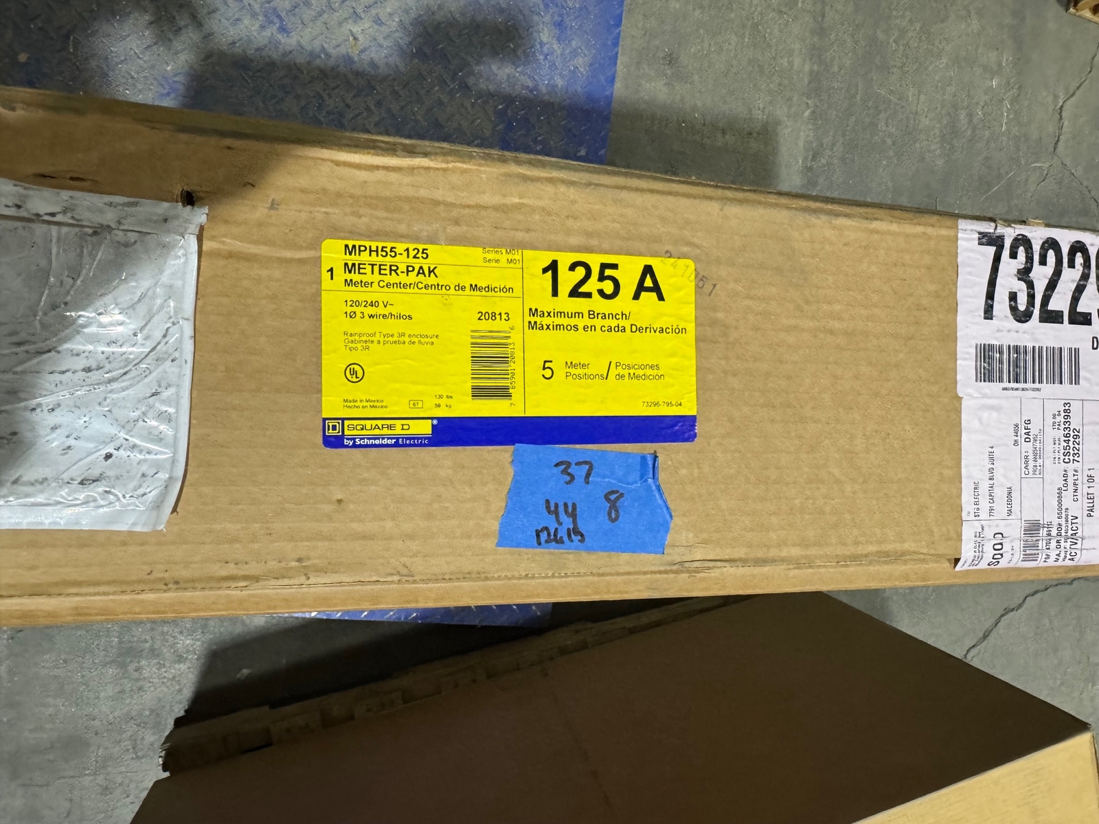 NEW SQUARE D 500 amp square d meter pak MPH55-125 MPH55125 combo