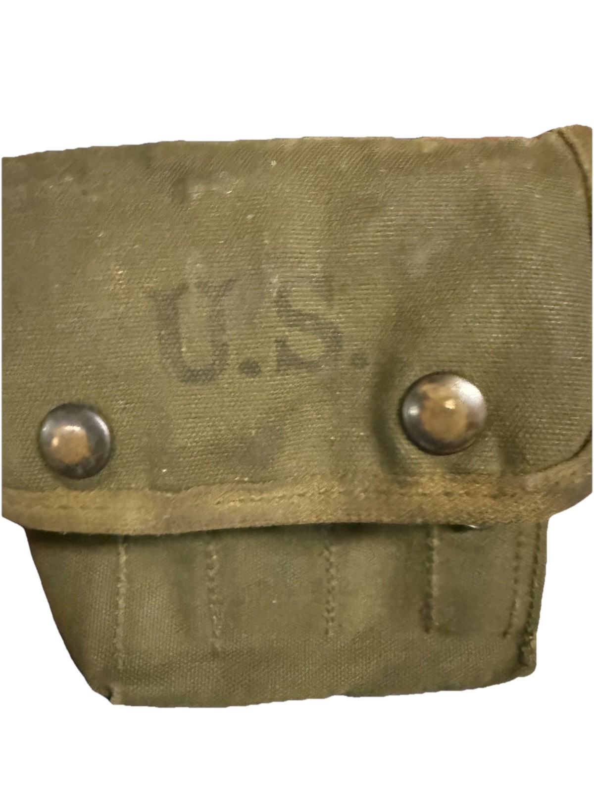 WWII  Jungle First Aid Kit  J.A. Shoe Co. 1944 COMPLETE w/ Contents  No Grommet 