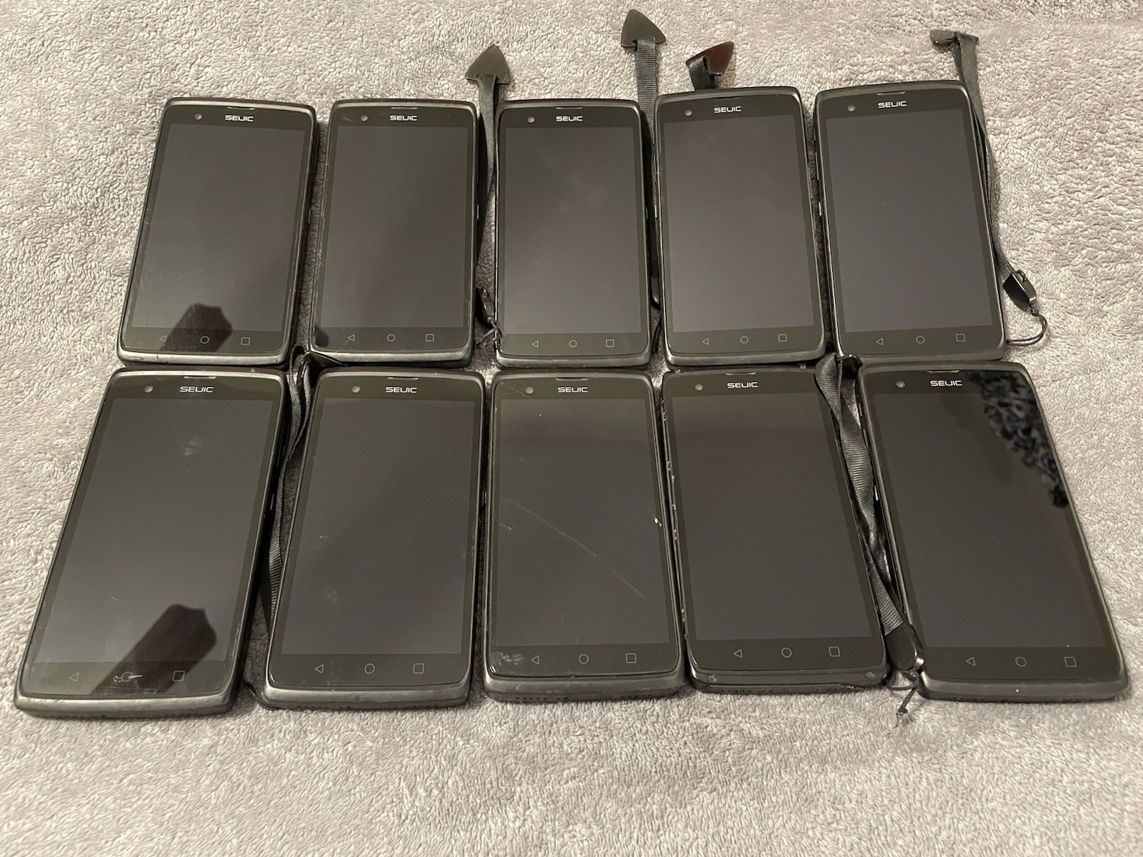 *Used* Lot of 10 Seuic Cruise 1 Android Barcode Scanner *UNTESTED* *PARTS ONLY* *Used* Lot of 10 Seuic Cruise 1 Android Barcode Scanner *UNTESTED* *PARTS ONLY*