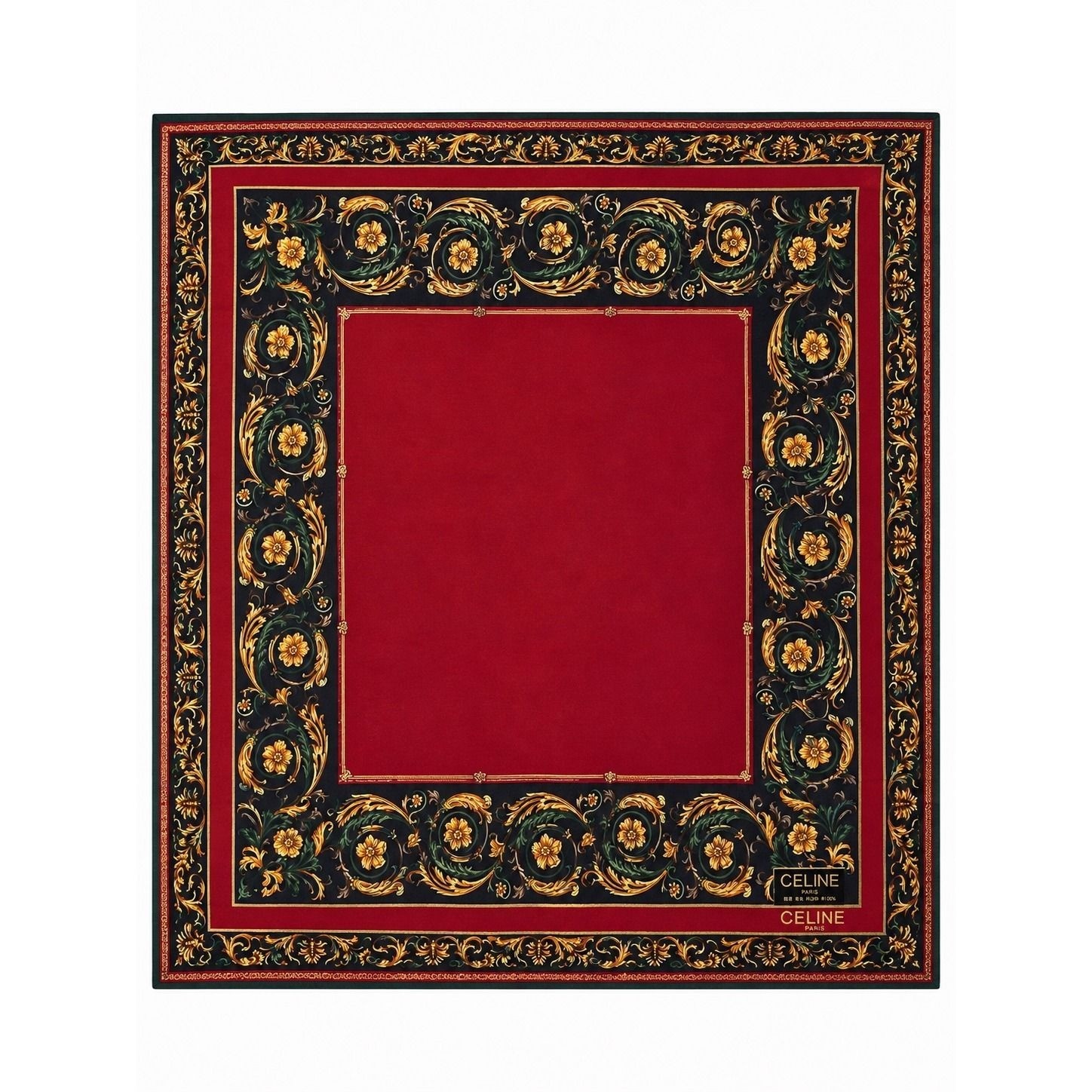 Rare Vintage Celine Paris Scarf / WITH BOX / Perfect for a Gift / Unique Pattern