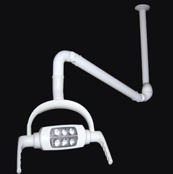 Dental Oral Light Ceiling-Mounted Dentist Operating Lamp 6 LED Lens with Arm USA